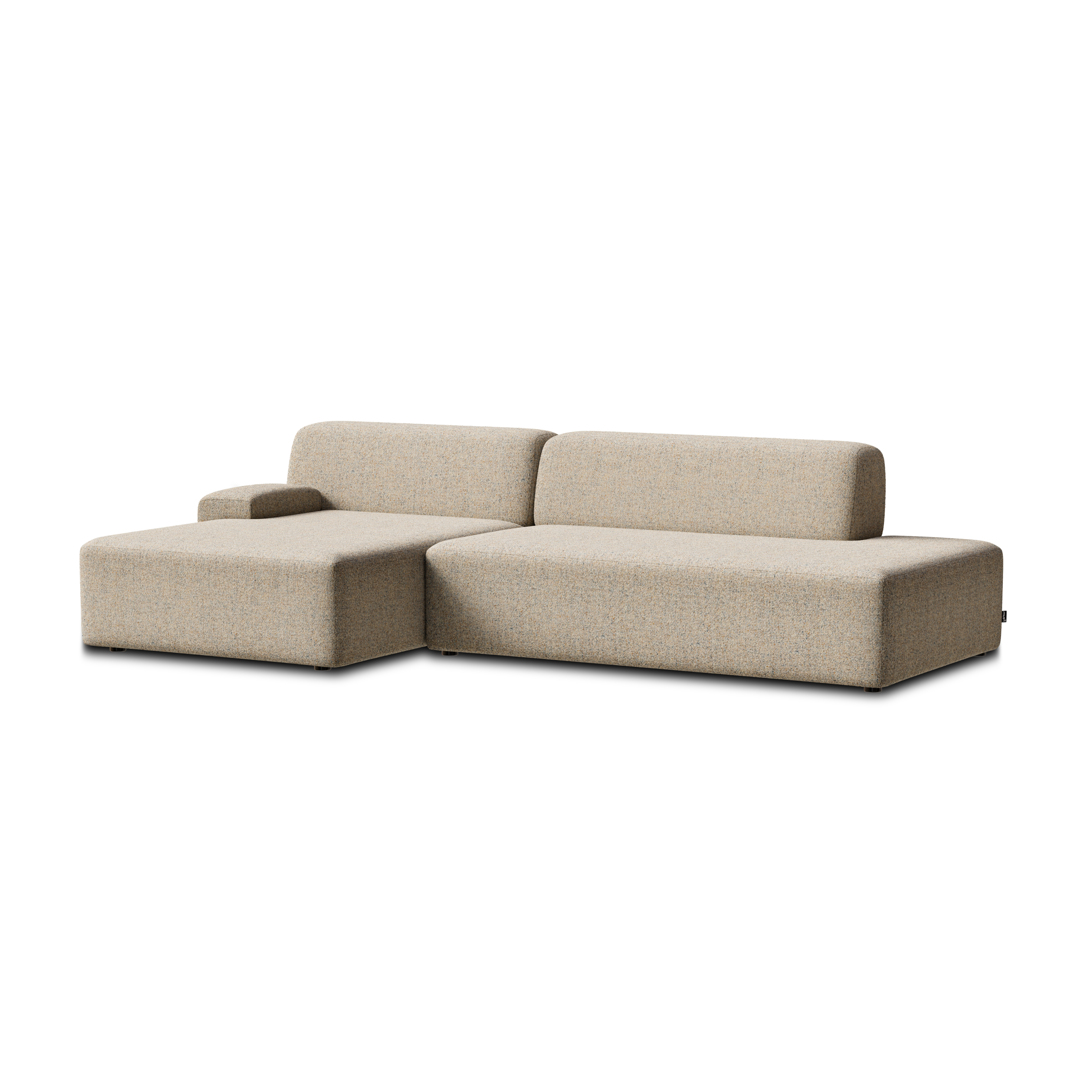 Open left-sided modular corner sofa UMI beige