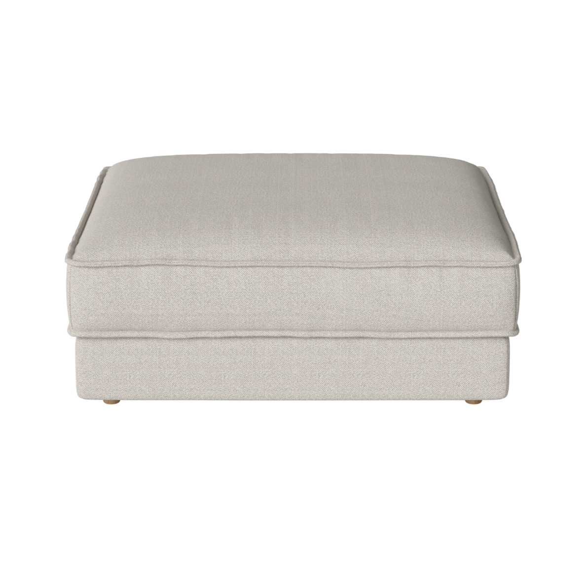 Puf NOORA met een eikenhouten basis