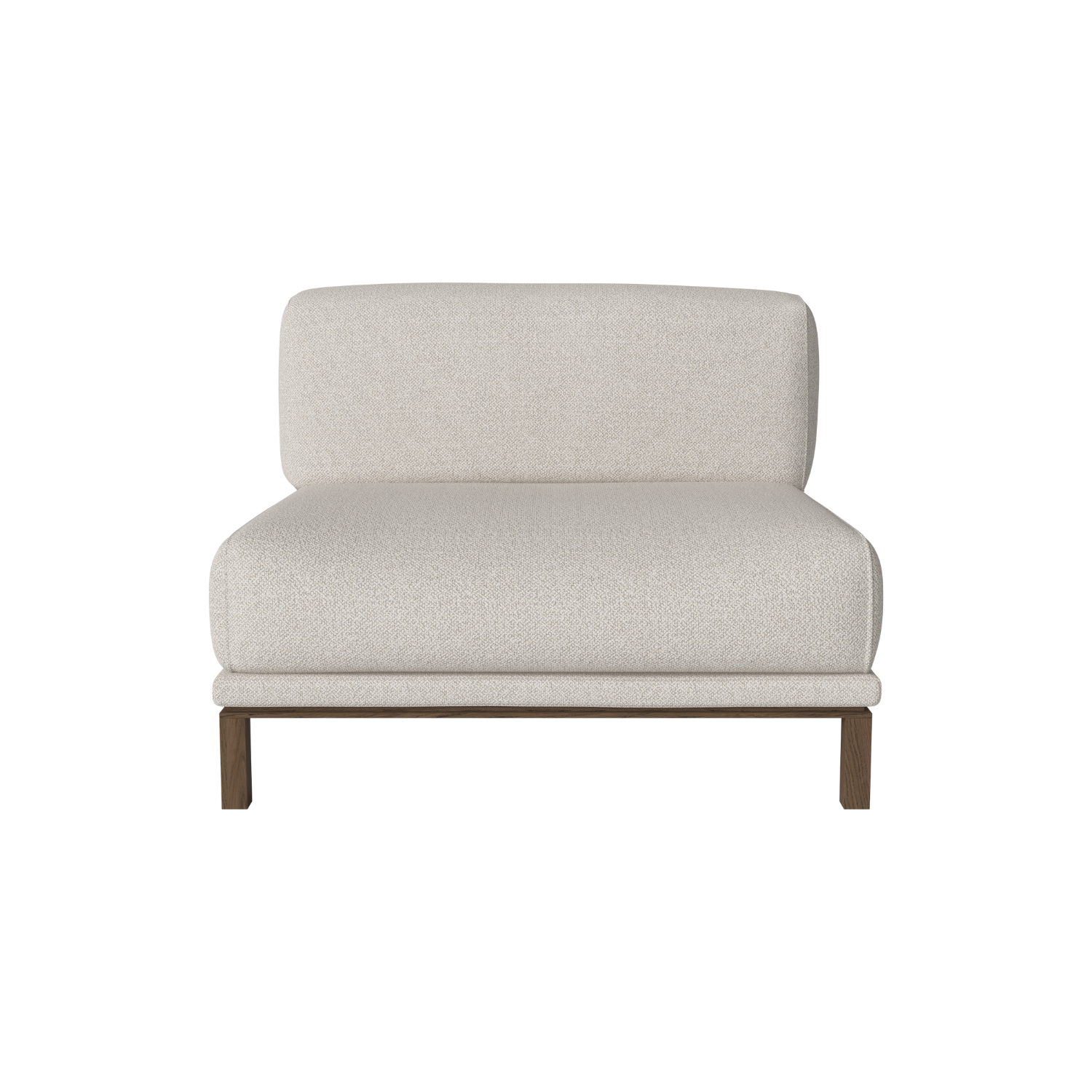 Modulaire bank COSY - middenmodule met donkere basis