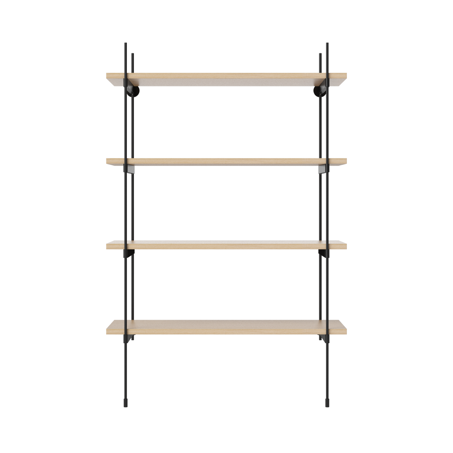 Eikenhouten ROD kast met zwarte frame