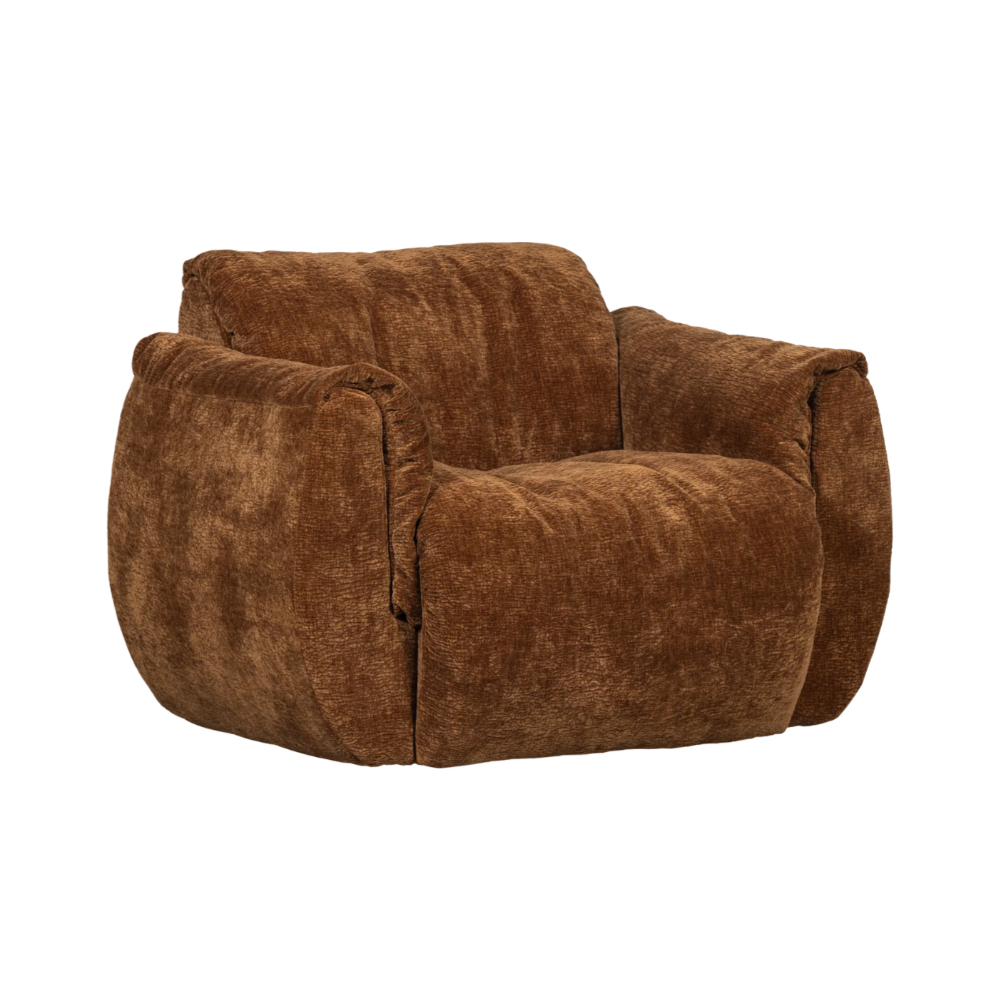 BAGGY 3D Brown Swivel Armchair