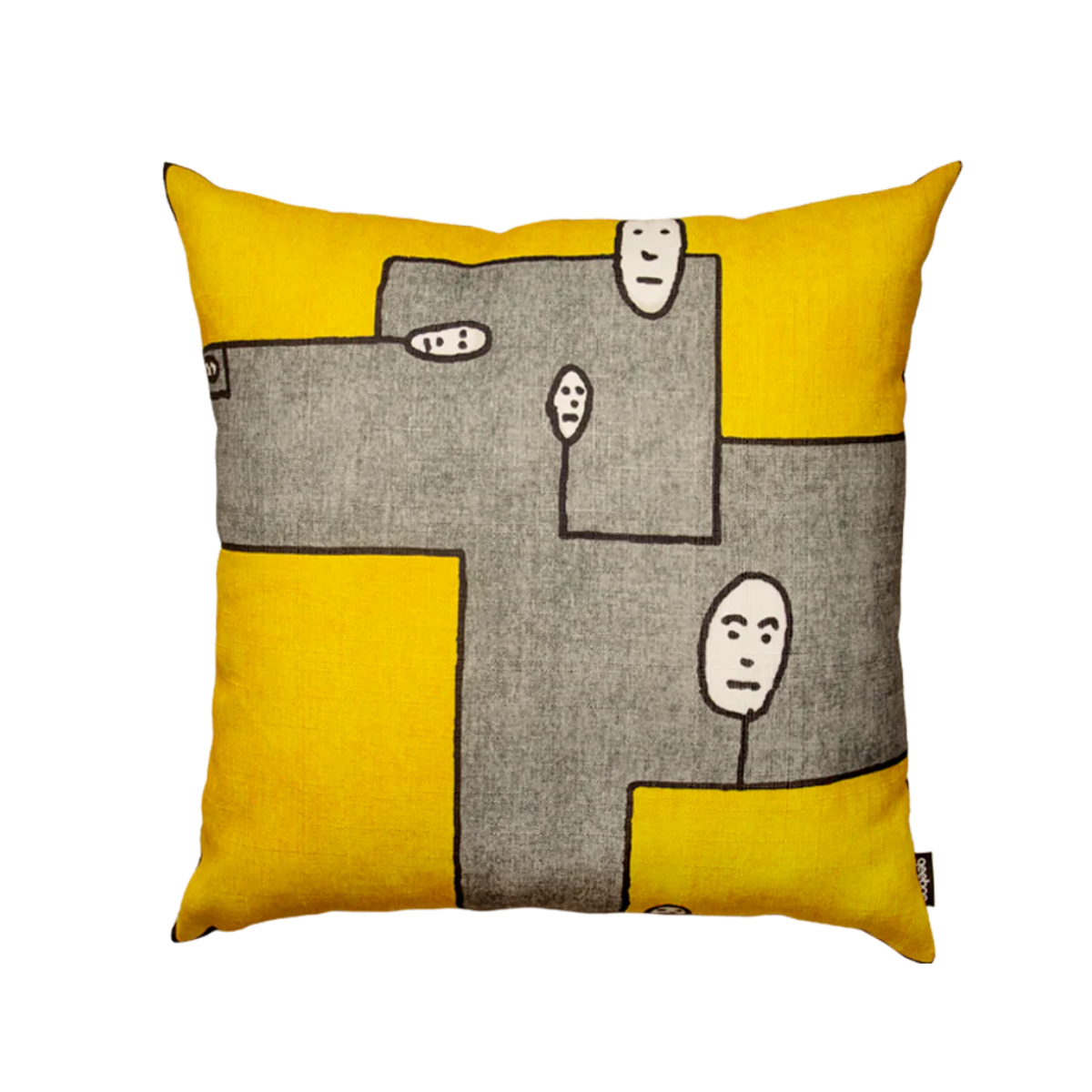 Poduszka dwustronna DOG żółty