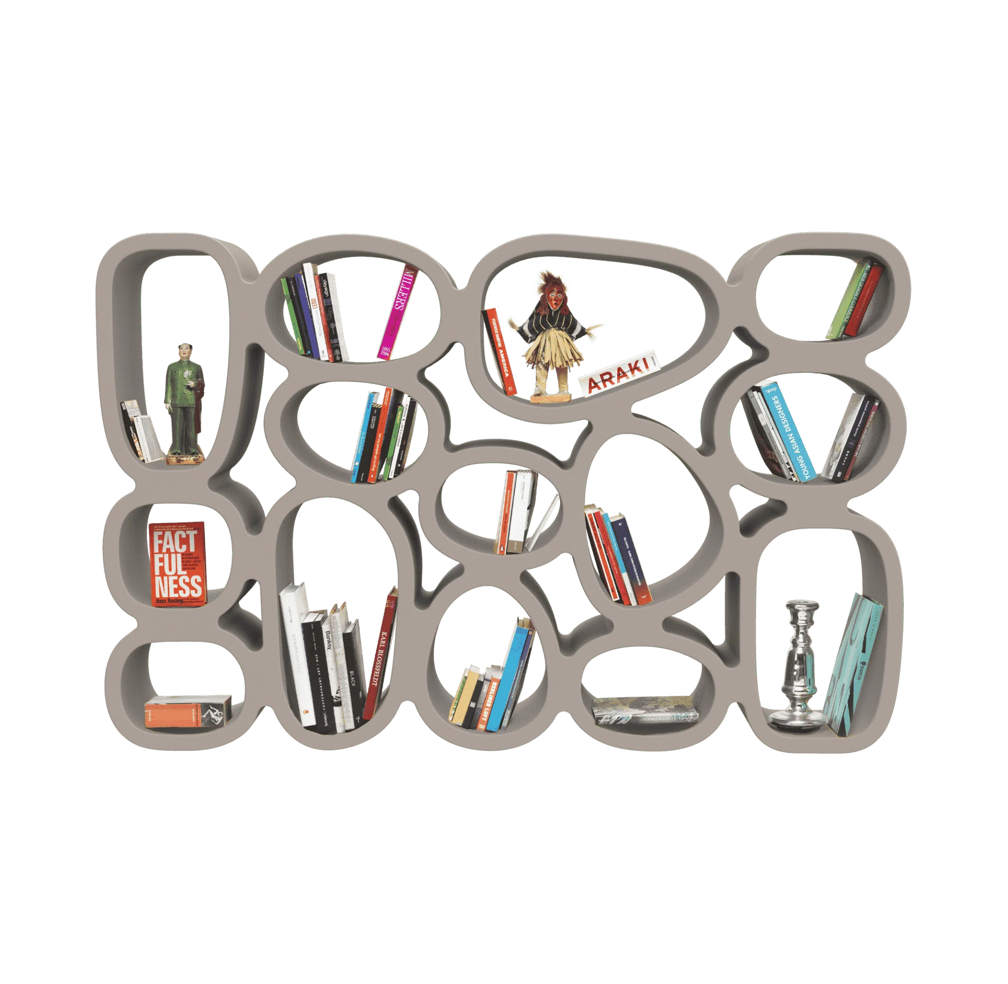 Regał na książki KOIBUCHI szary