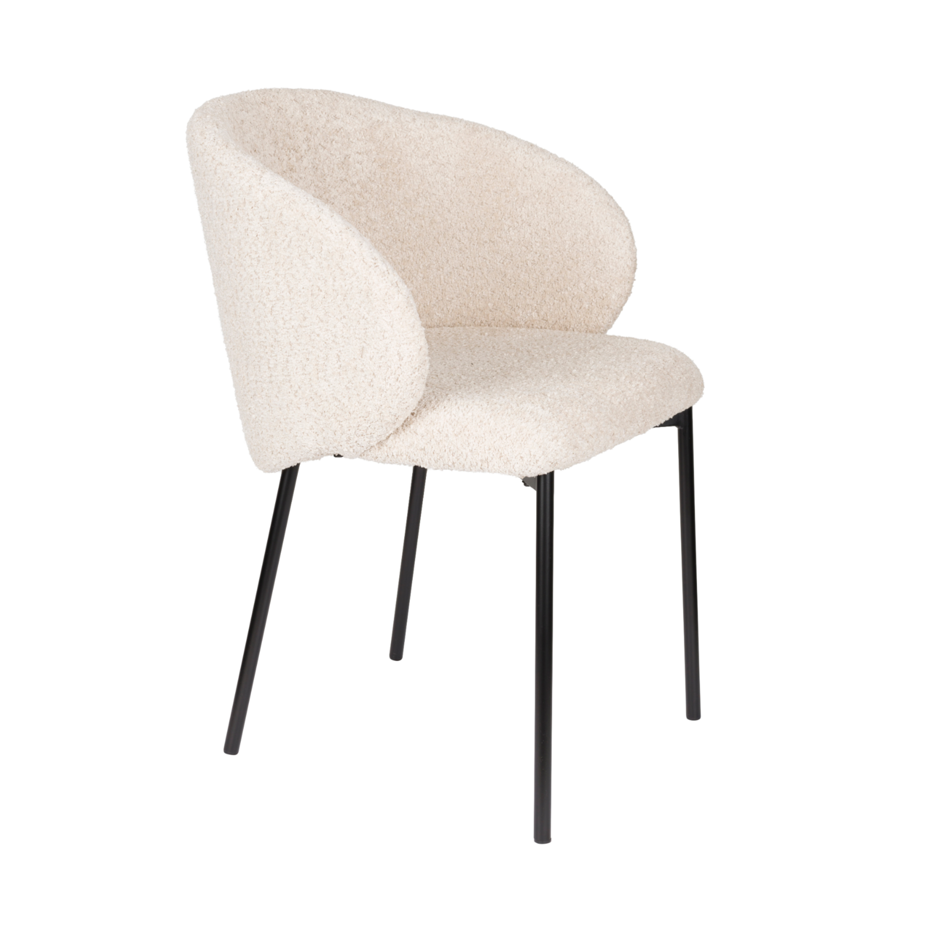 AYLE Chair white with black base