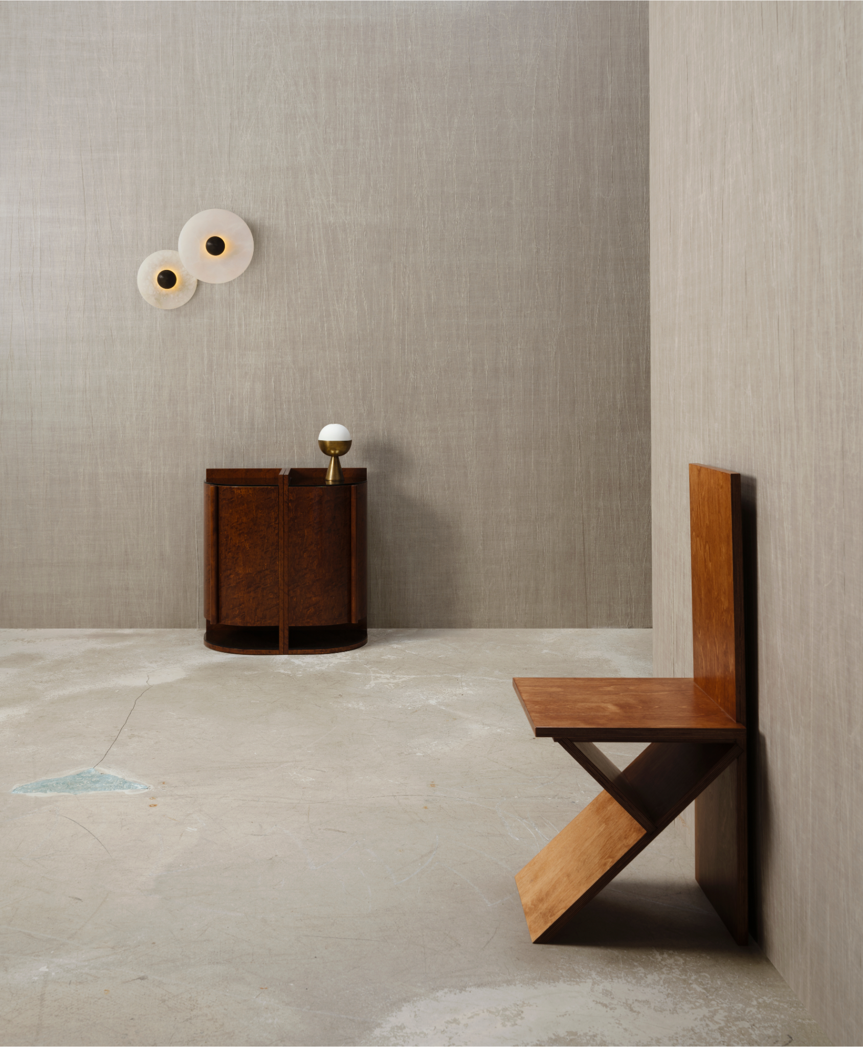 Pleated wallpaper PYXIS black