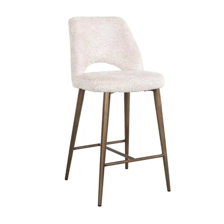 DELPHINE cream bar stool