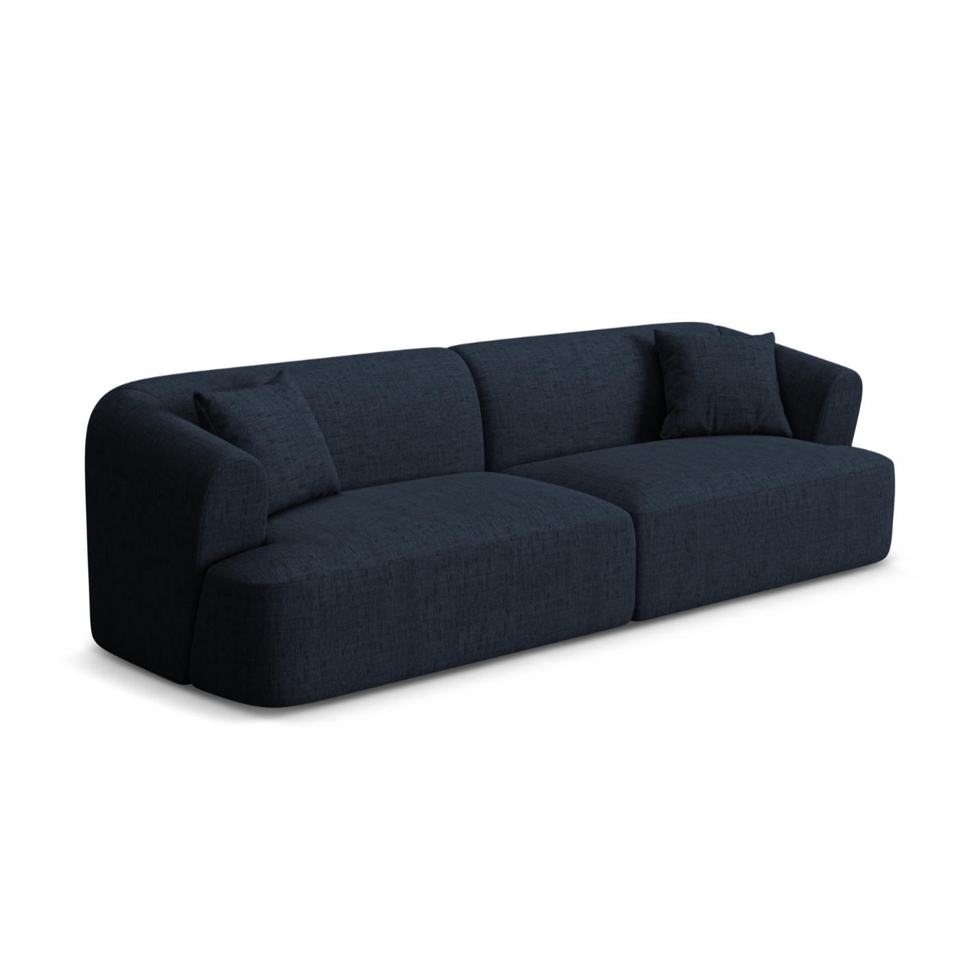 4-seater CAMPI sofa blue chenille