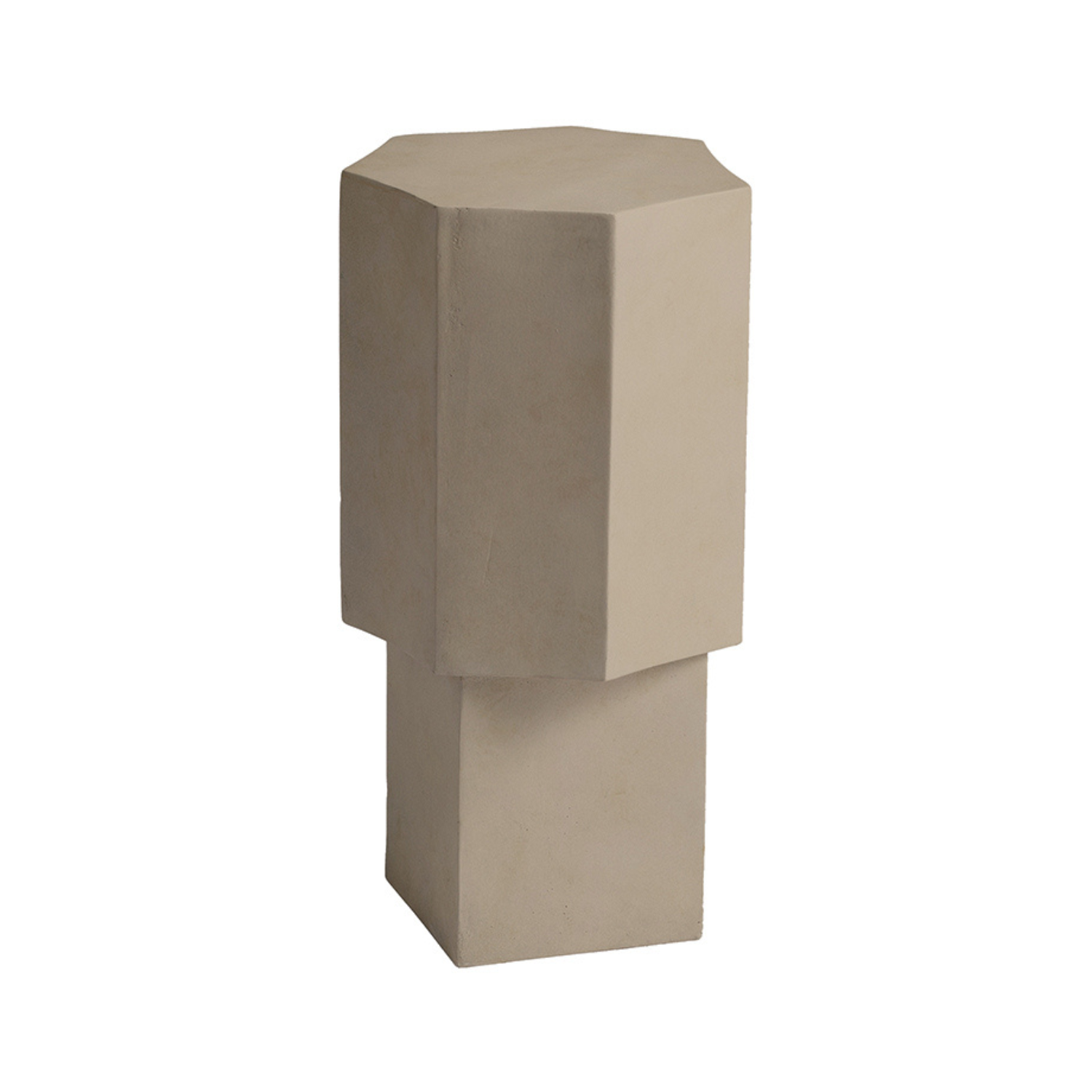 QUARTZ Side Table Beige Concrete