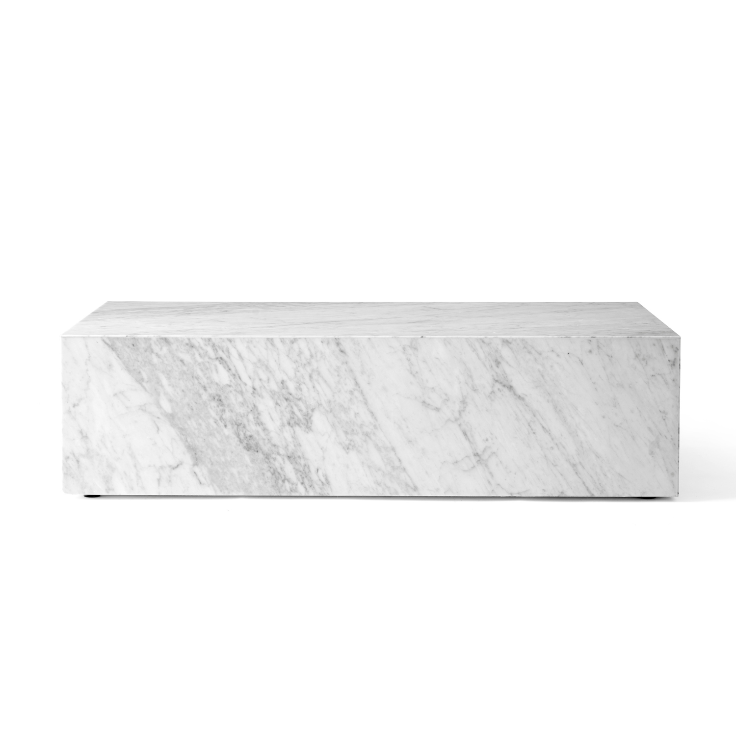 PLINTH Coffee Table White Marble