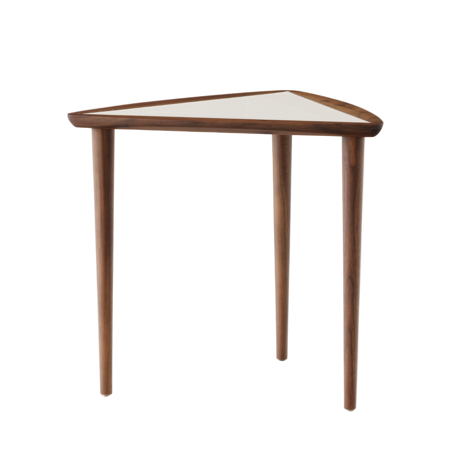 UMANOFF NESTING Side Table Walnut Wood with White Top