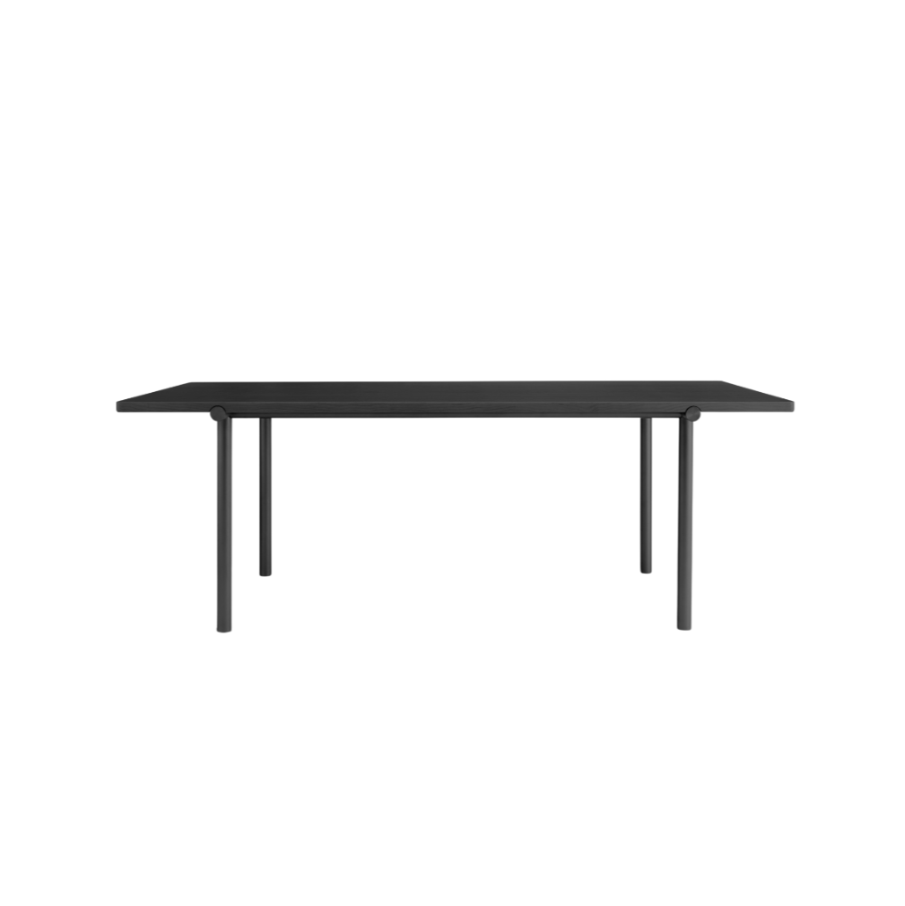 TUBBY TUBE black table with black base