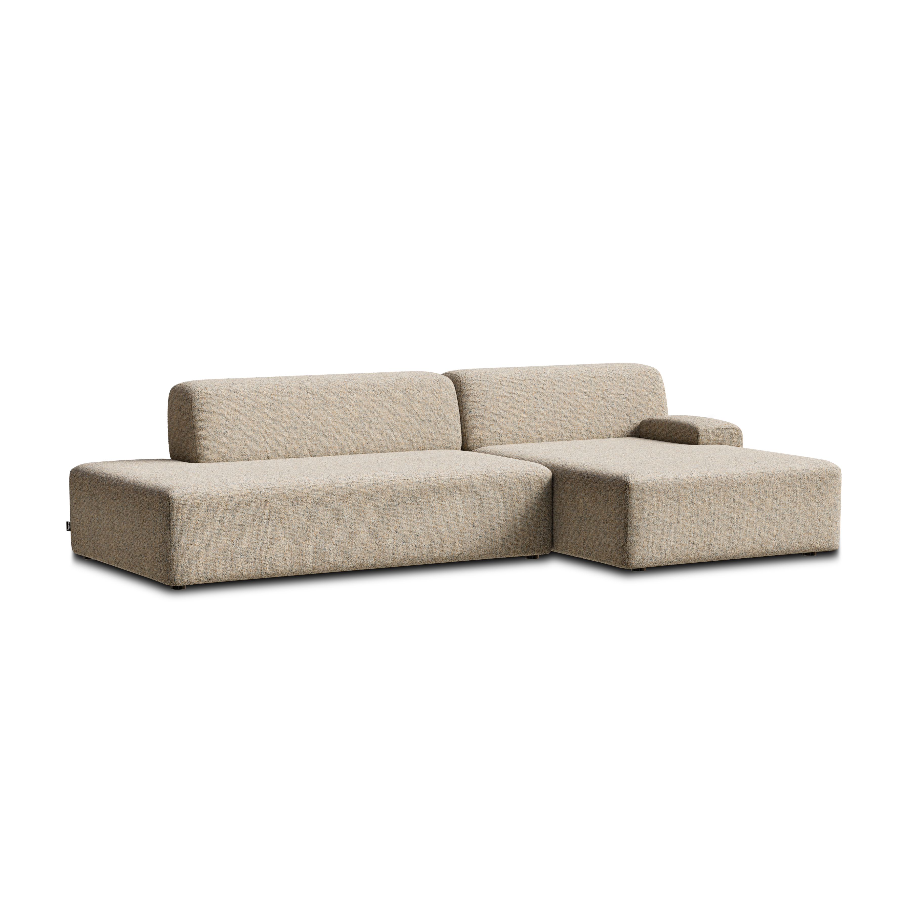 Modulaire open hoekbank rechts UMI beige