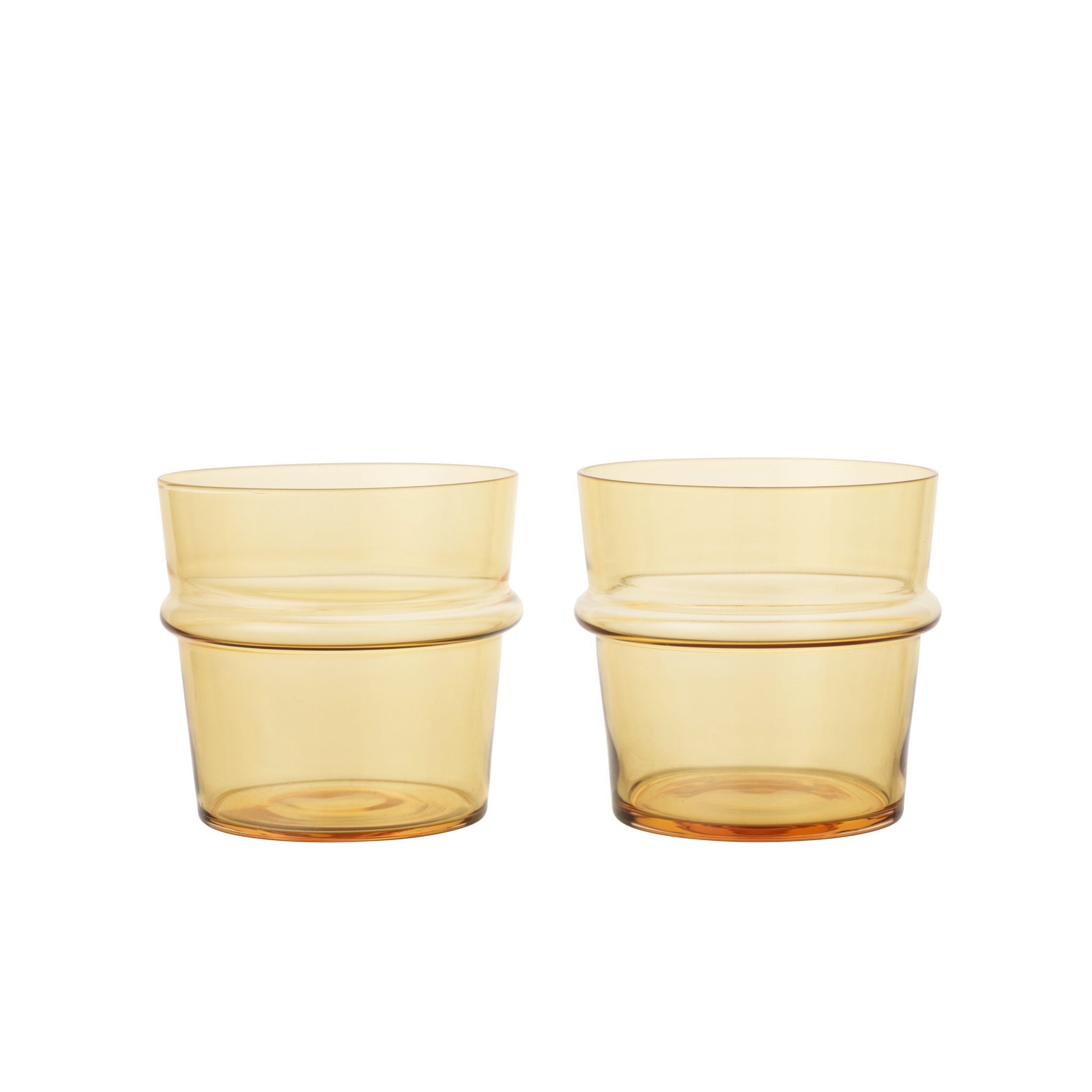 Set von Gläsern BOYA gelbes Glas