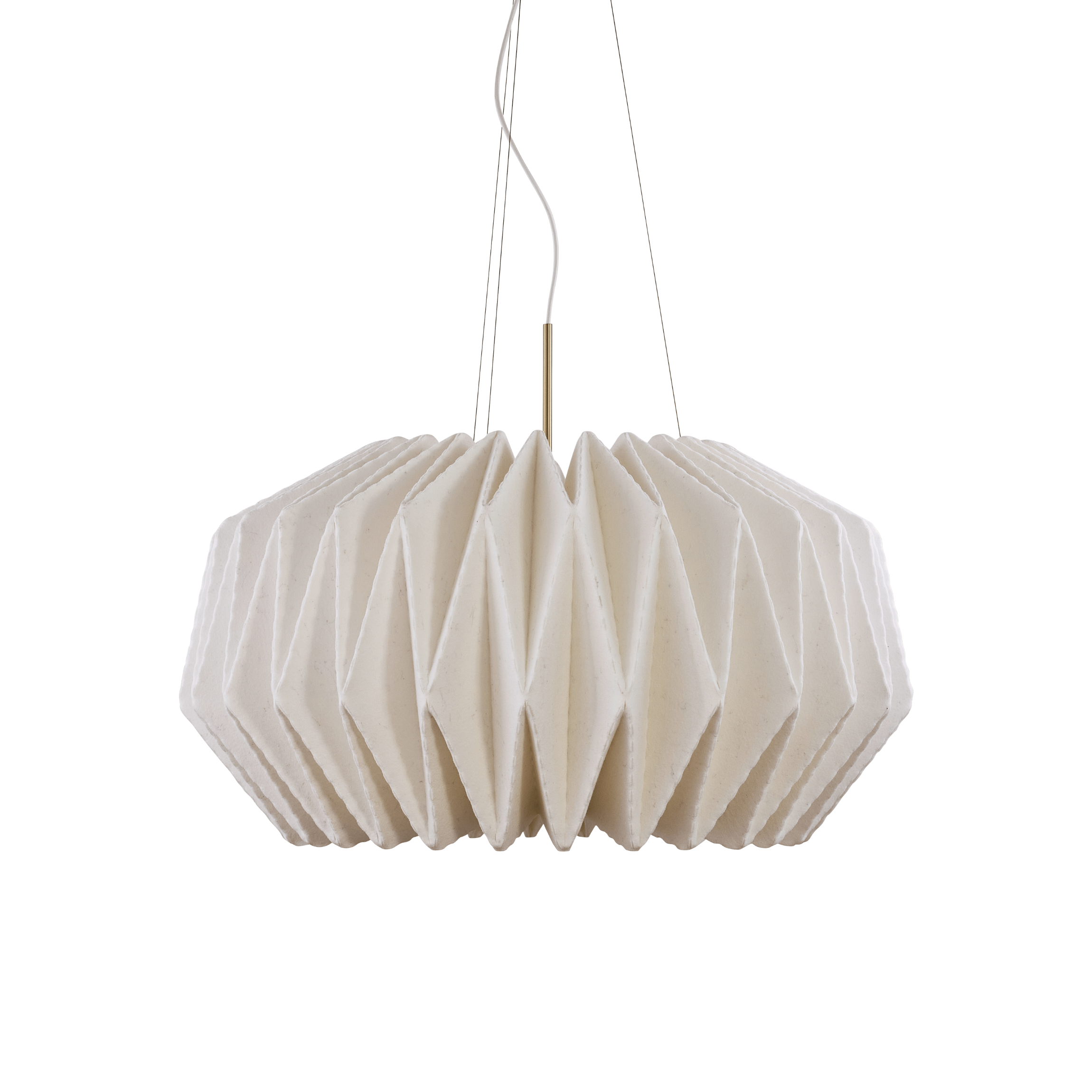 Hanglamp MODEL 164 ZACHT GEPLISSEERD wit