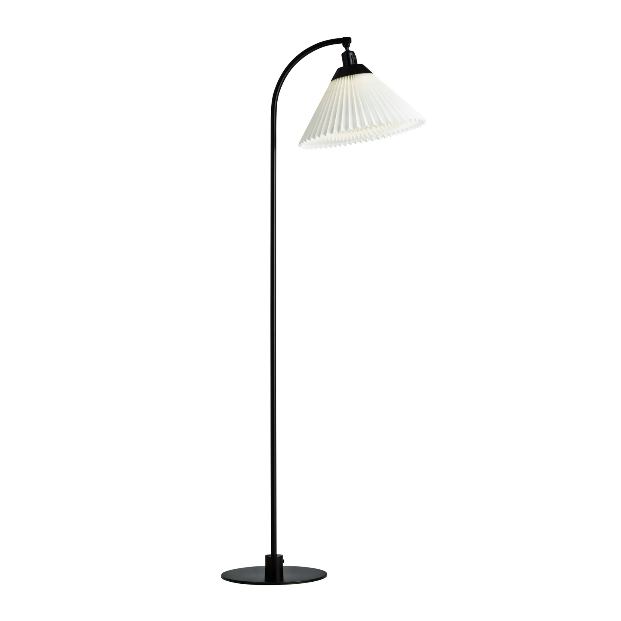Vloerlamp MODEL 368 wit met zwarte voet