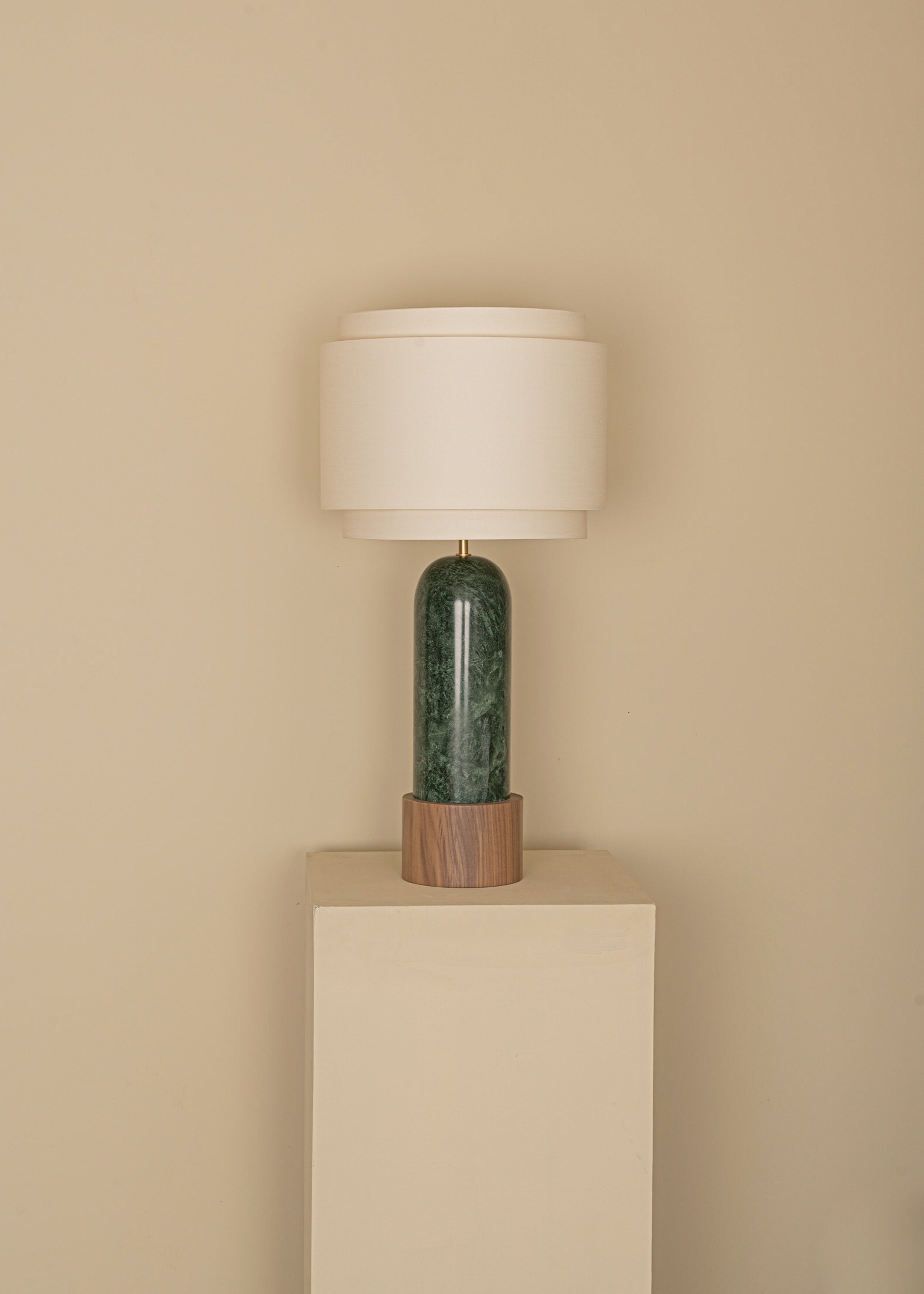 PURA KELO DOUBLE Table Lamp Green Marble