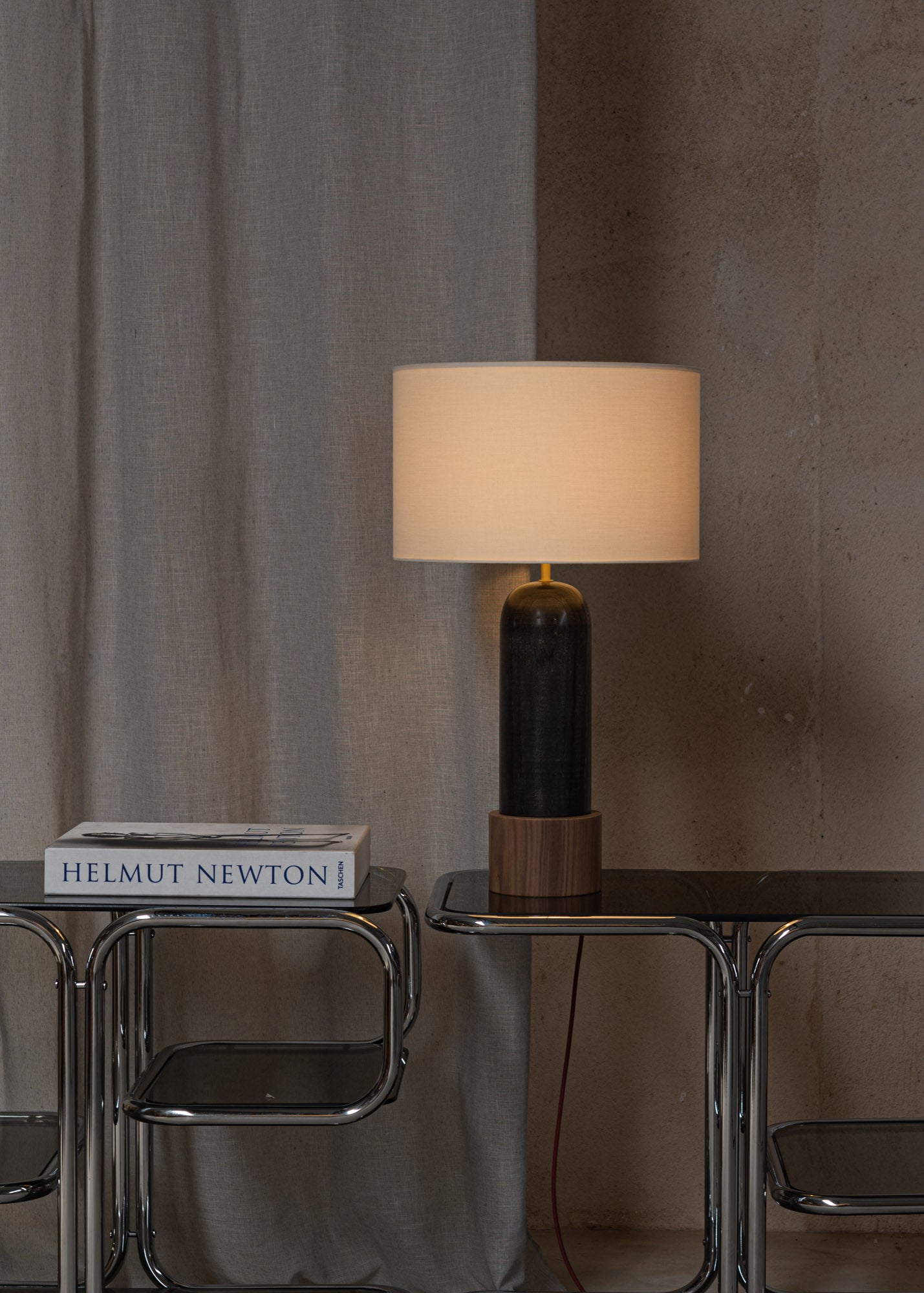 Tafellamp PURA KELO zwart marmer