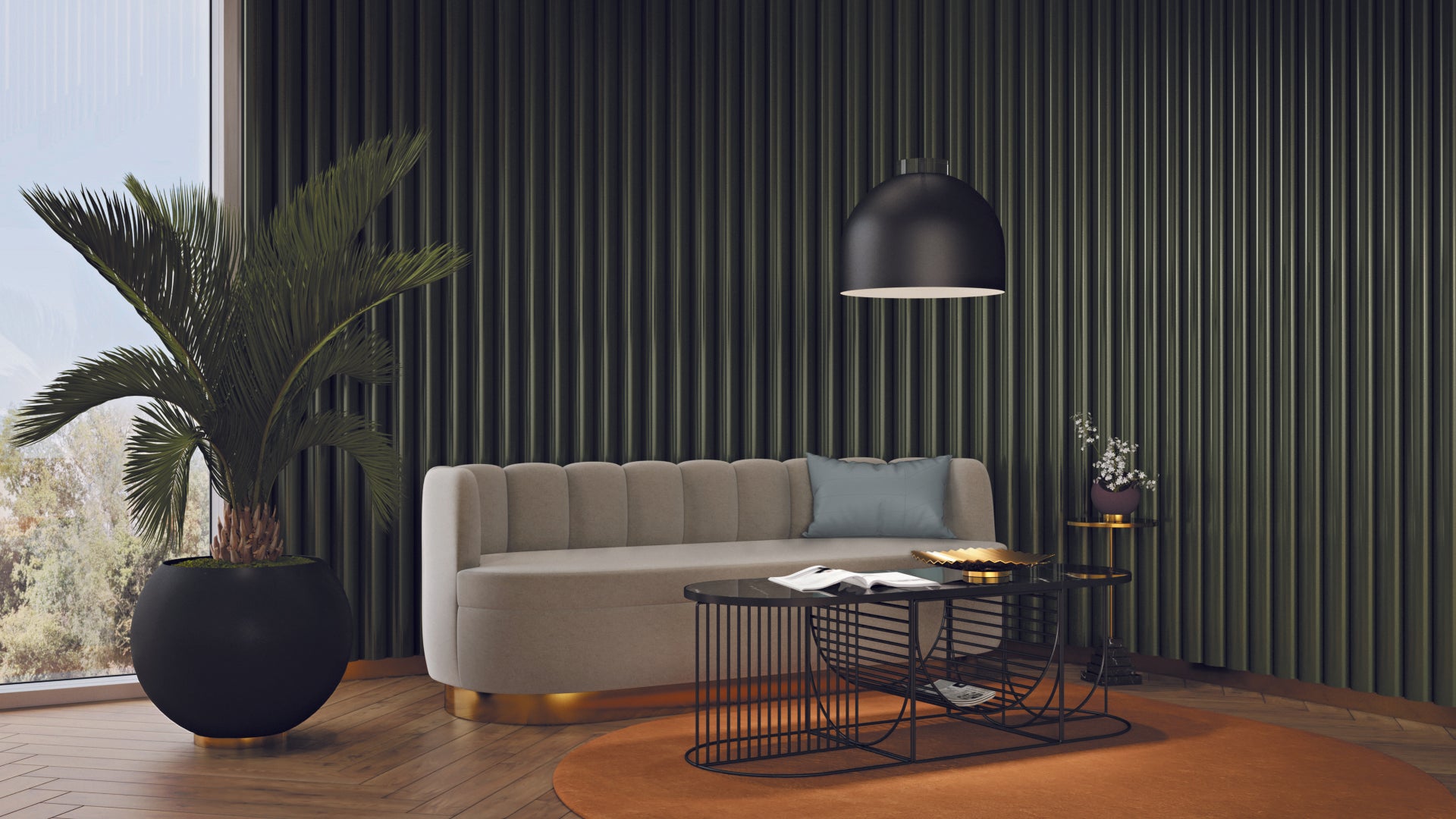 Osłonka stojąca GLOBE morski zielony