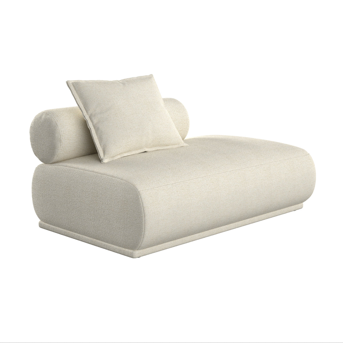 Rechthoekige chaise longue REMBRANDT beige