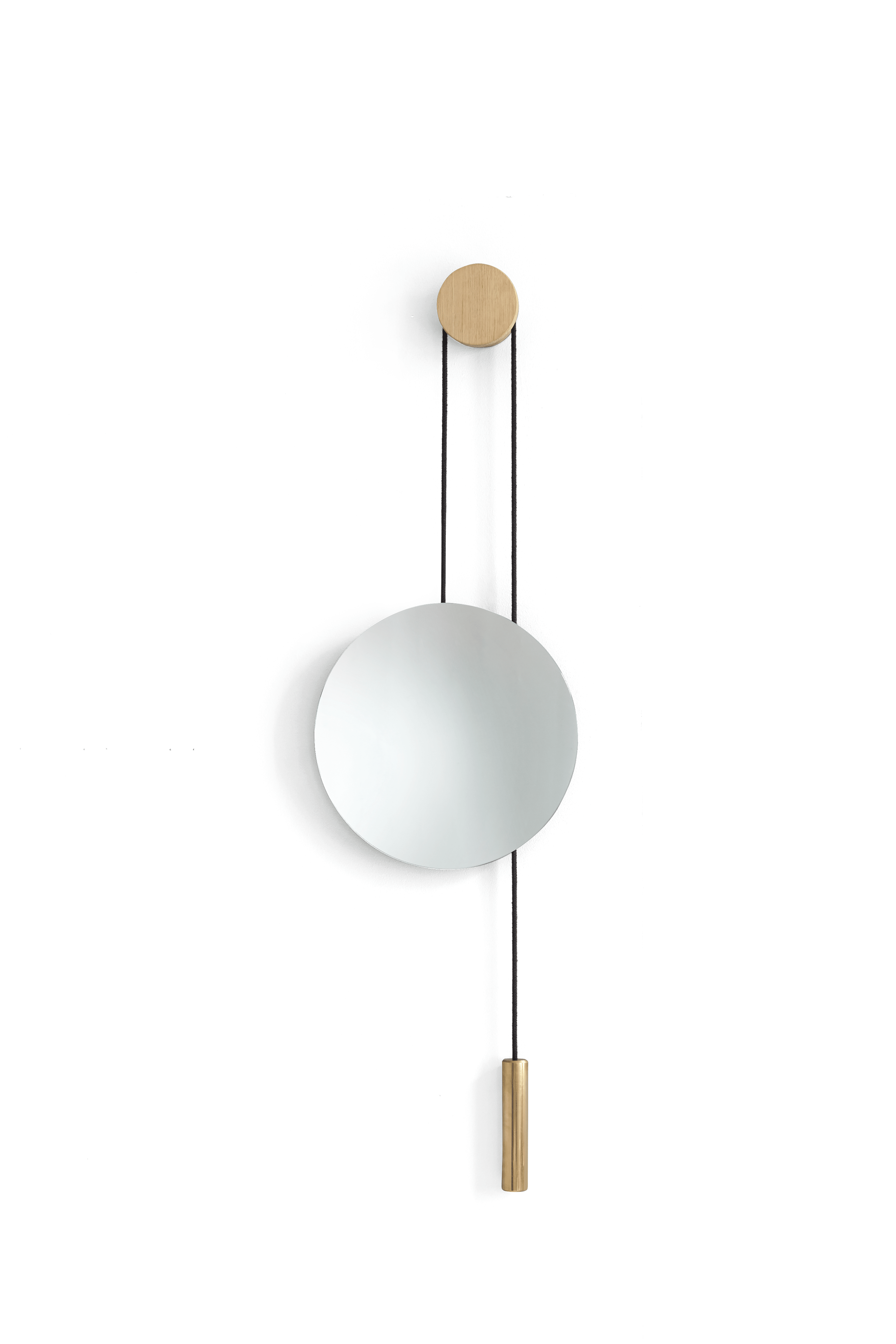 Lustro RISE & SHINE eik en messing