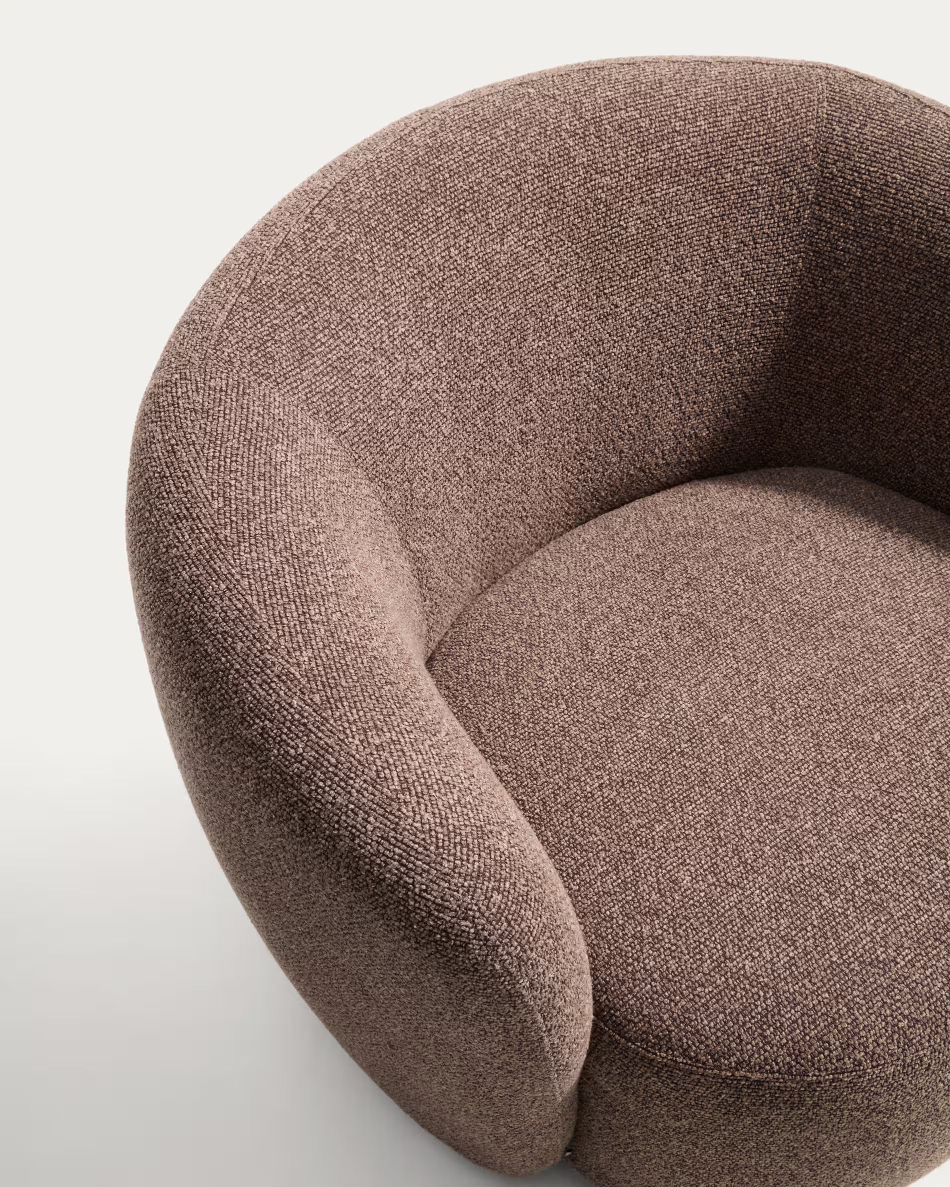 Draaistoel ODENIA in bruine boucle