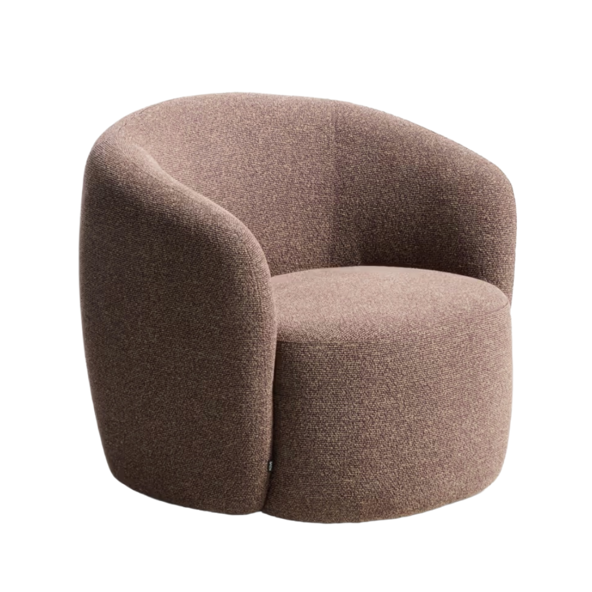 Draaistoel ODENIA in bruine boucle