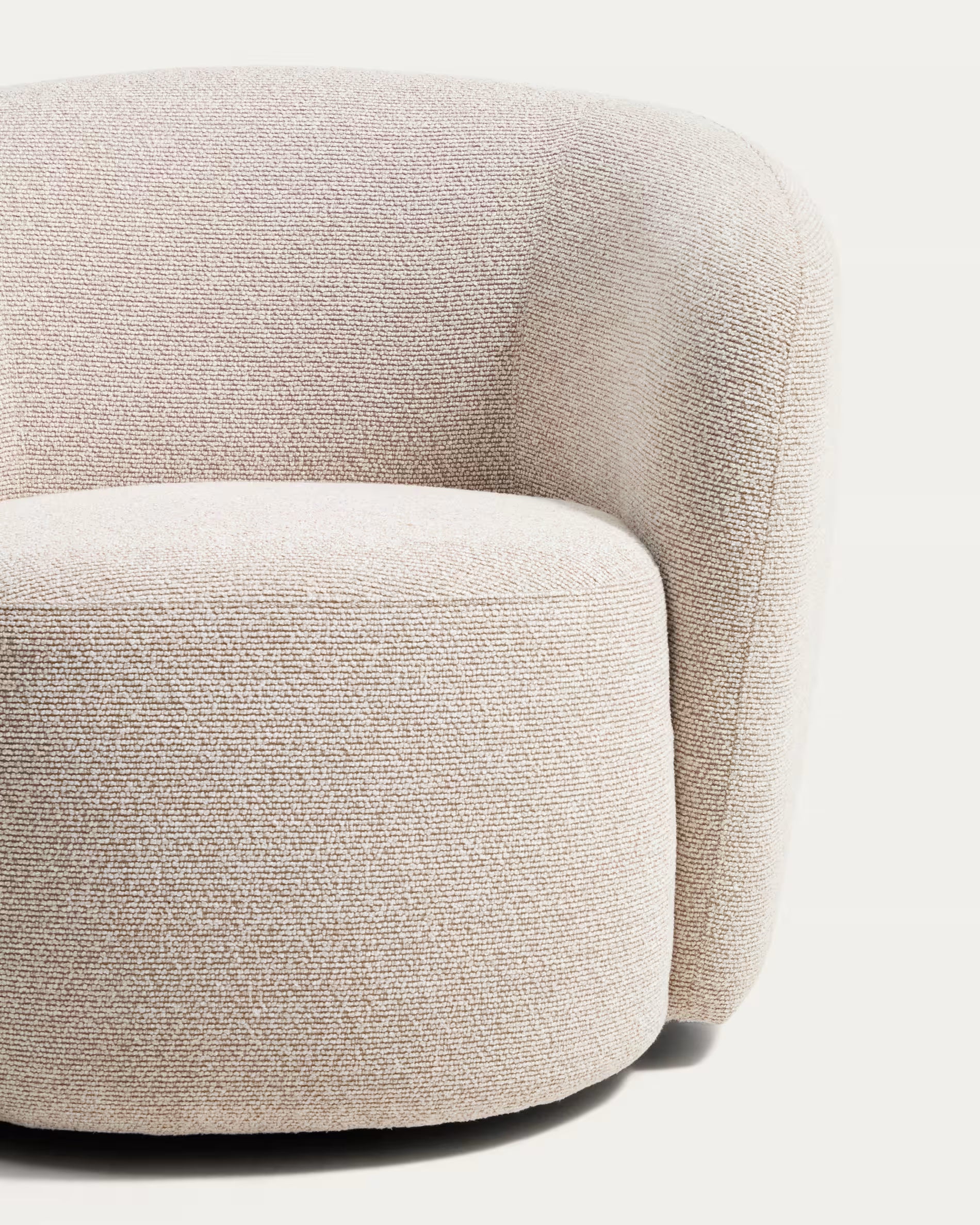 Draaistoel ODENIA beige boucle