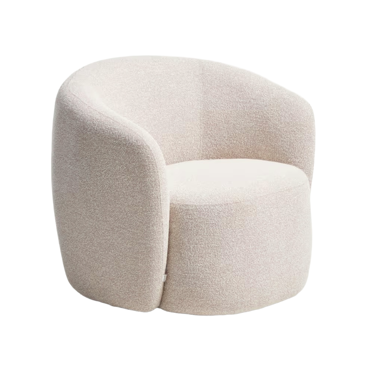 Draaistoel ODENIA beige boucle