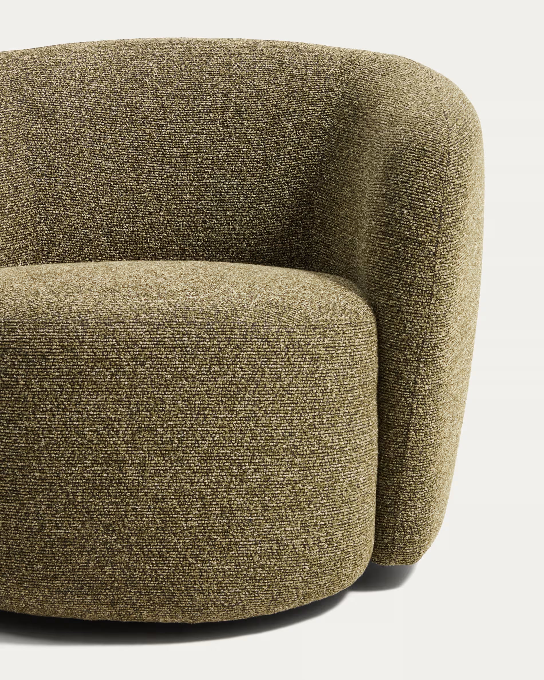 Draaistoel ODENIA olijfgroene boucle