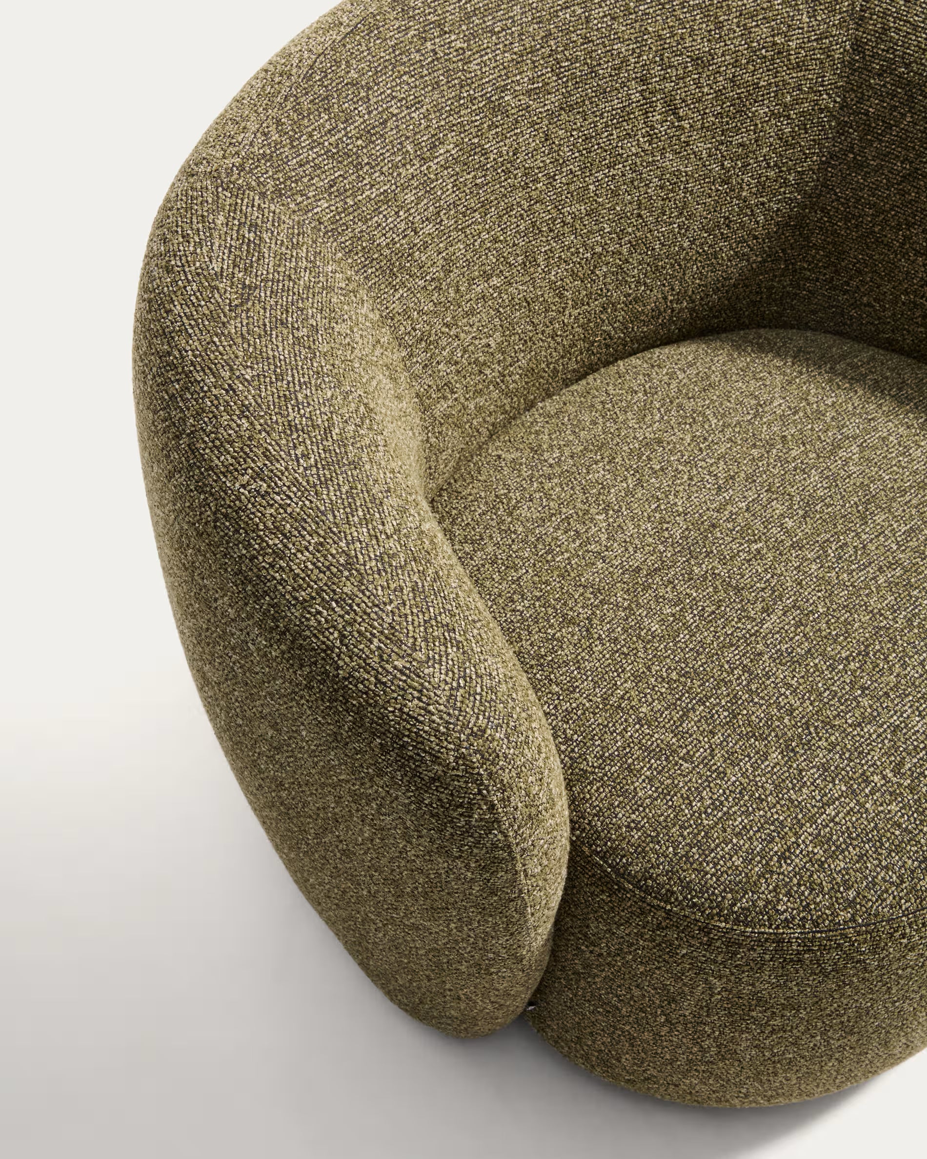 Draaistoel ODENIA olijfgroene boucle