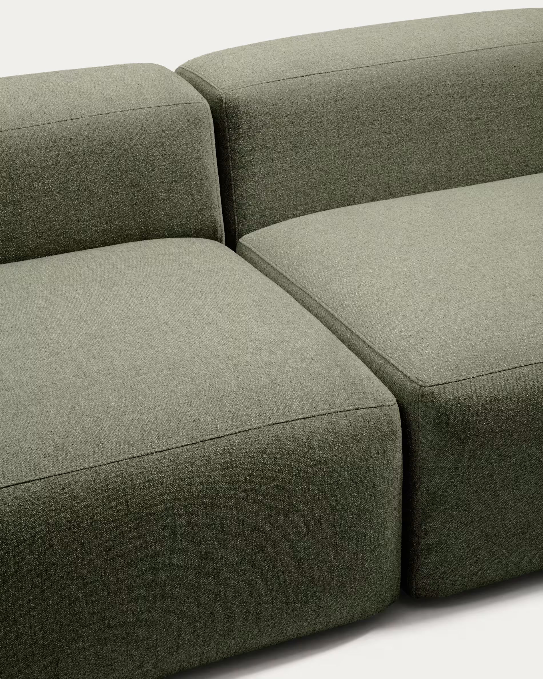 Sofa 4-osobowa BLOK ciemnozielony szenil