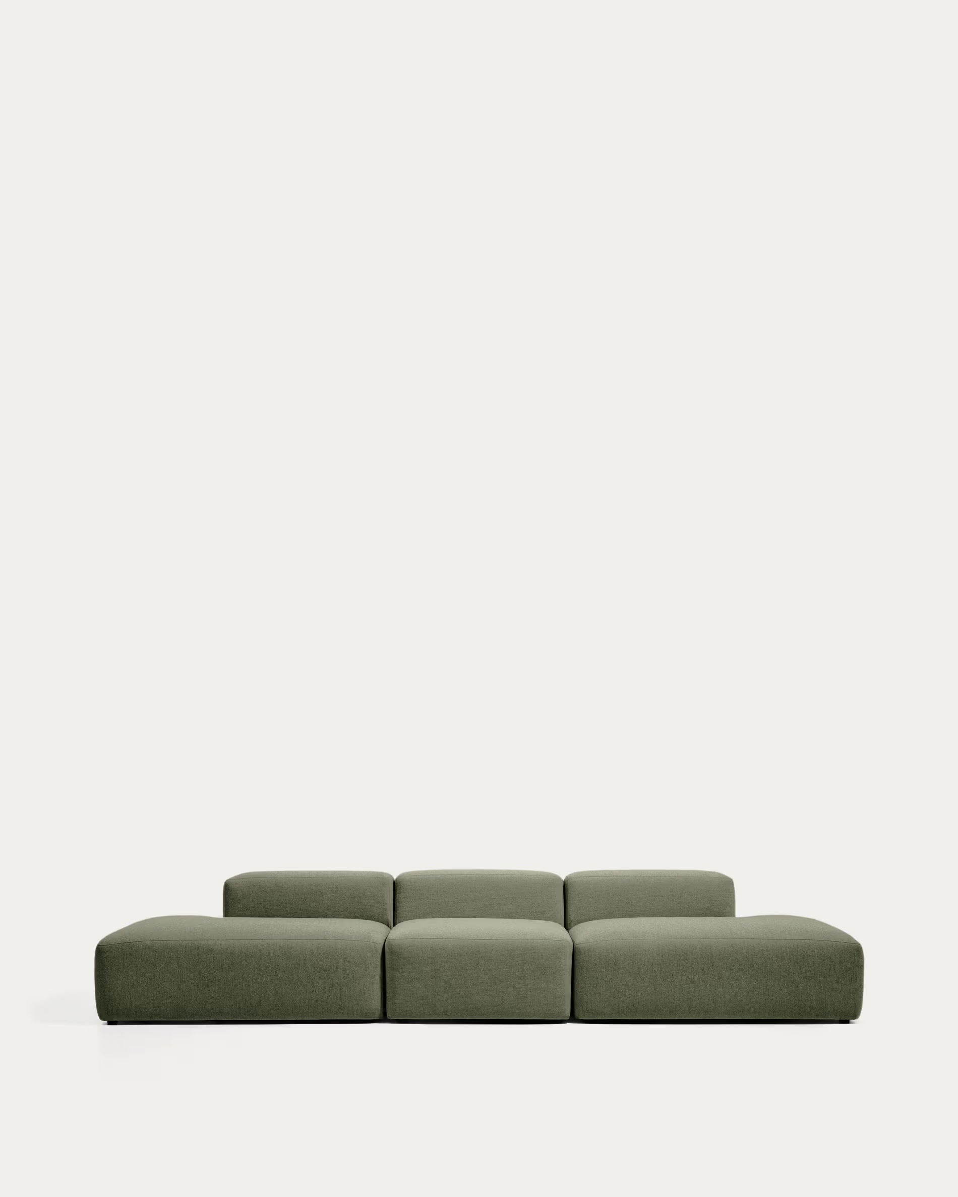 Sofa 4-osobowa BLOK ciemnozielony szenil