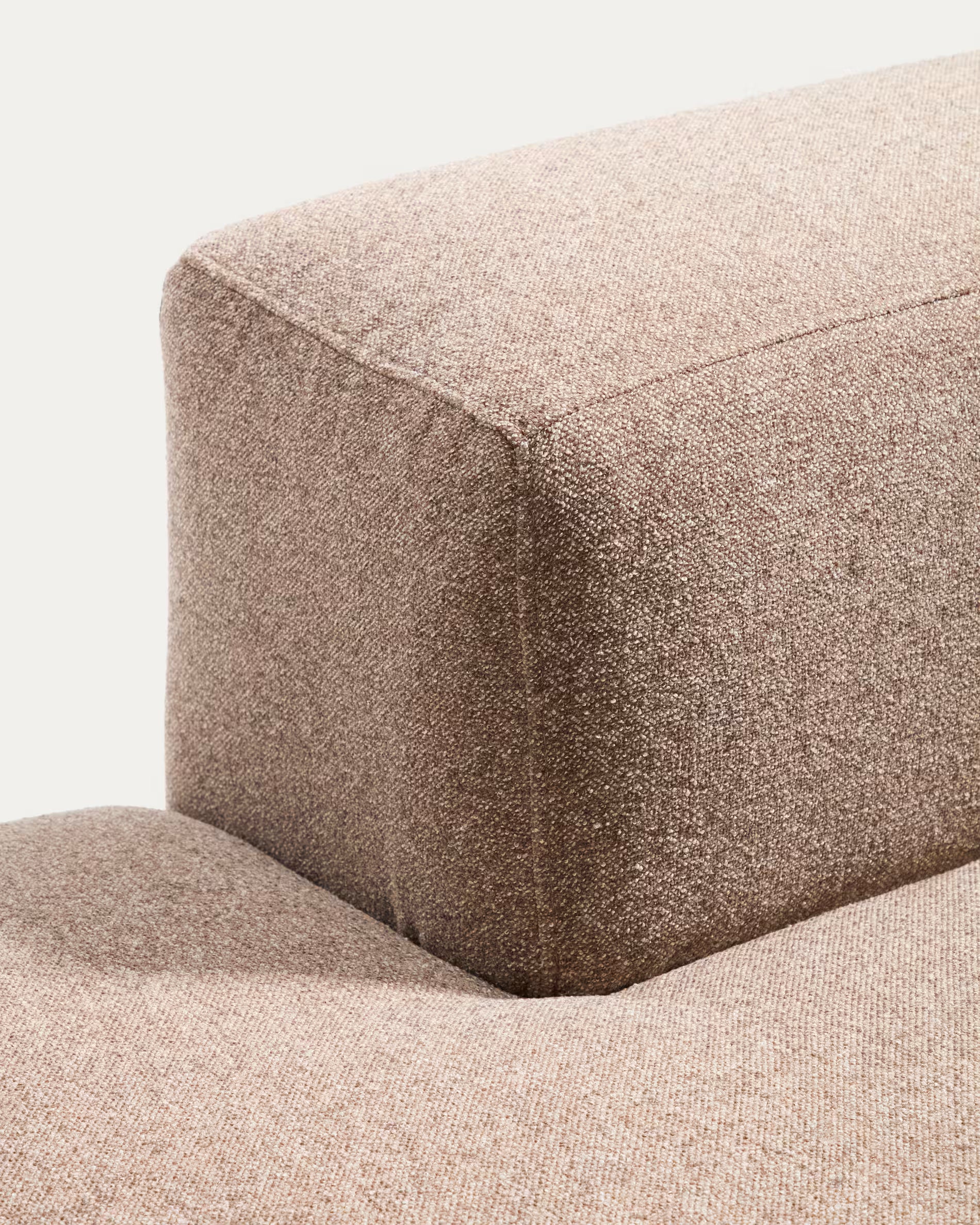 Sofa 3-osobowa lewostronna BLOK jasnobrązowy szenil