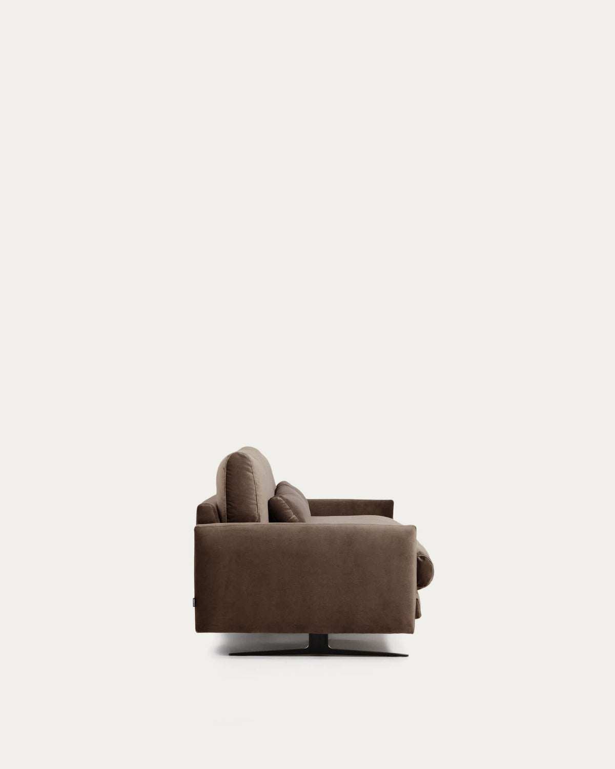 Sofa 4-osobowa VELIRO czekoladowy aksamit – ujęcie 7