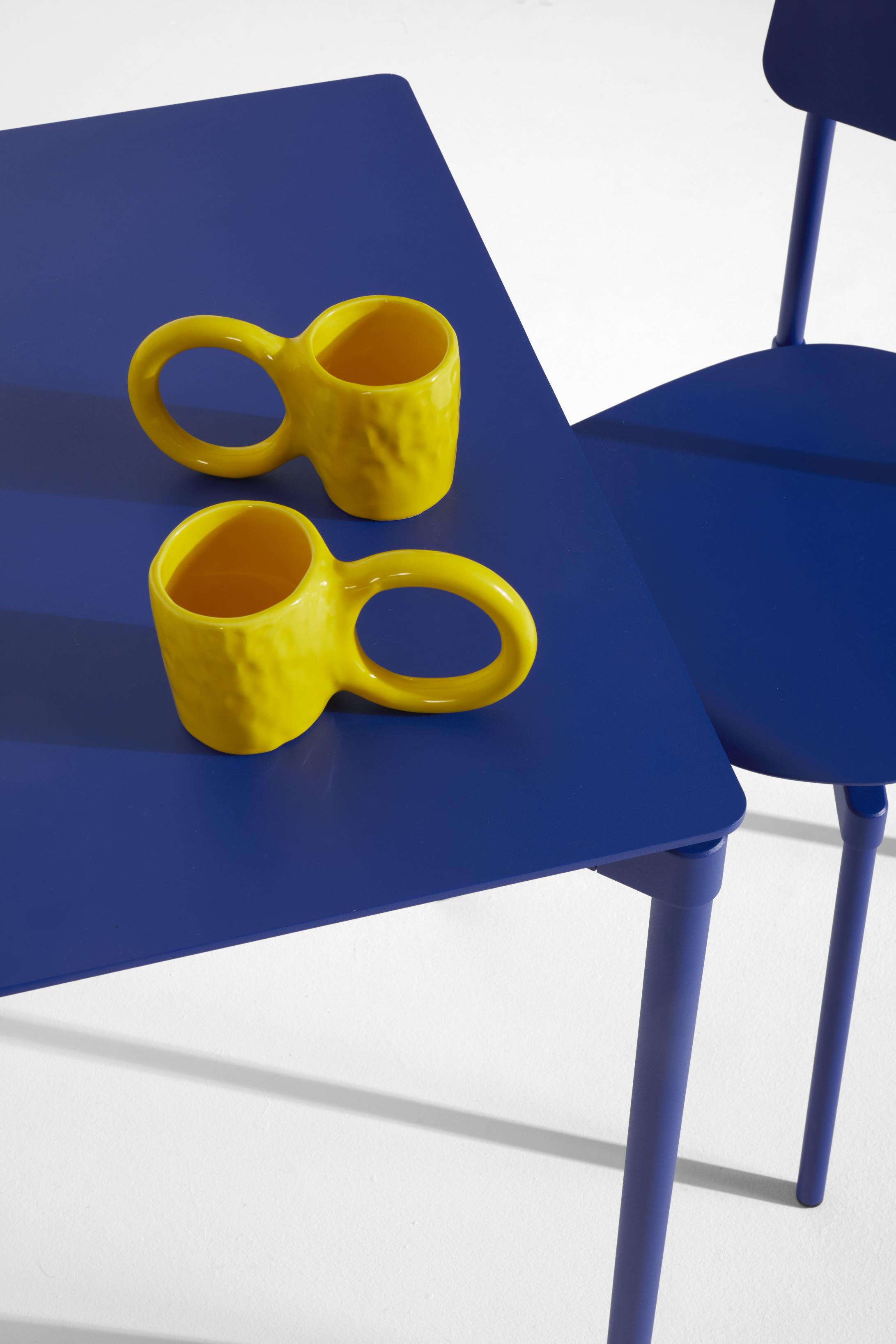 Set van gele espresso kopjes DONUT