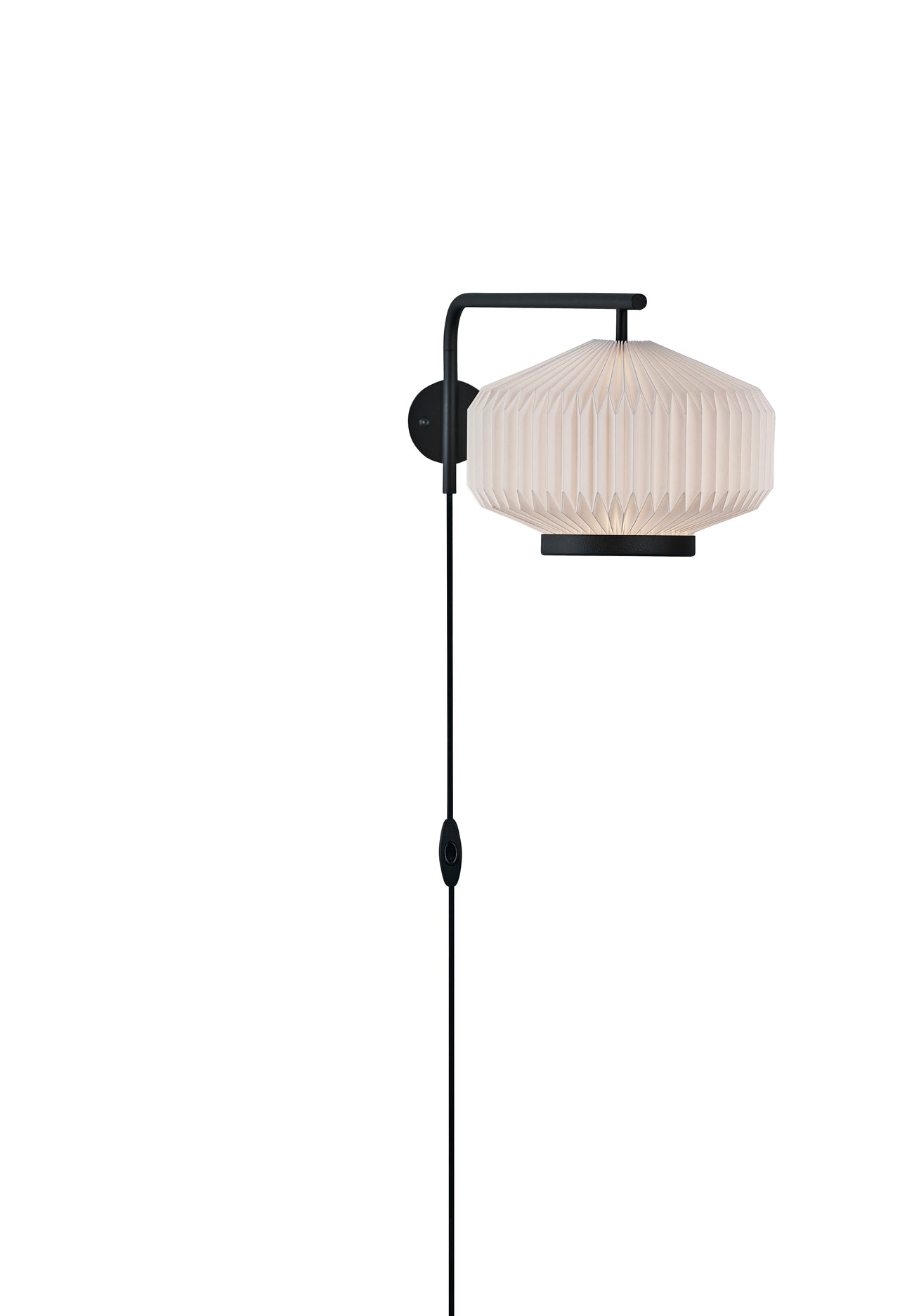 Lampa ścienna MODEL 286 SHIBUI biały z czarną podstawą – Le Klint
