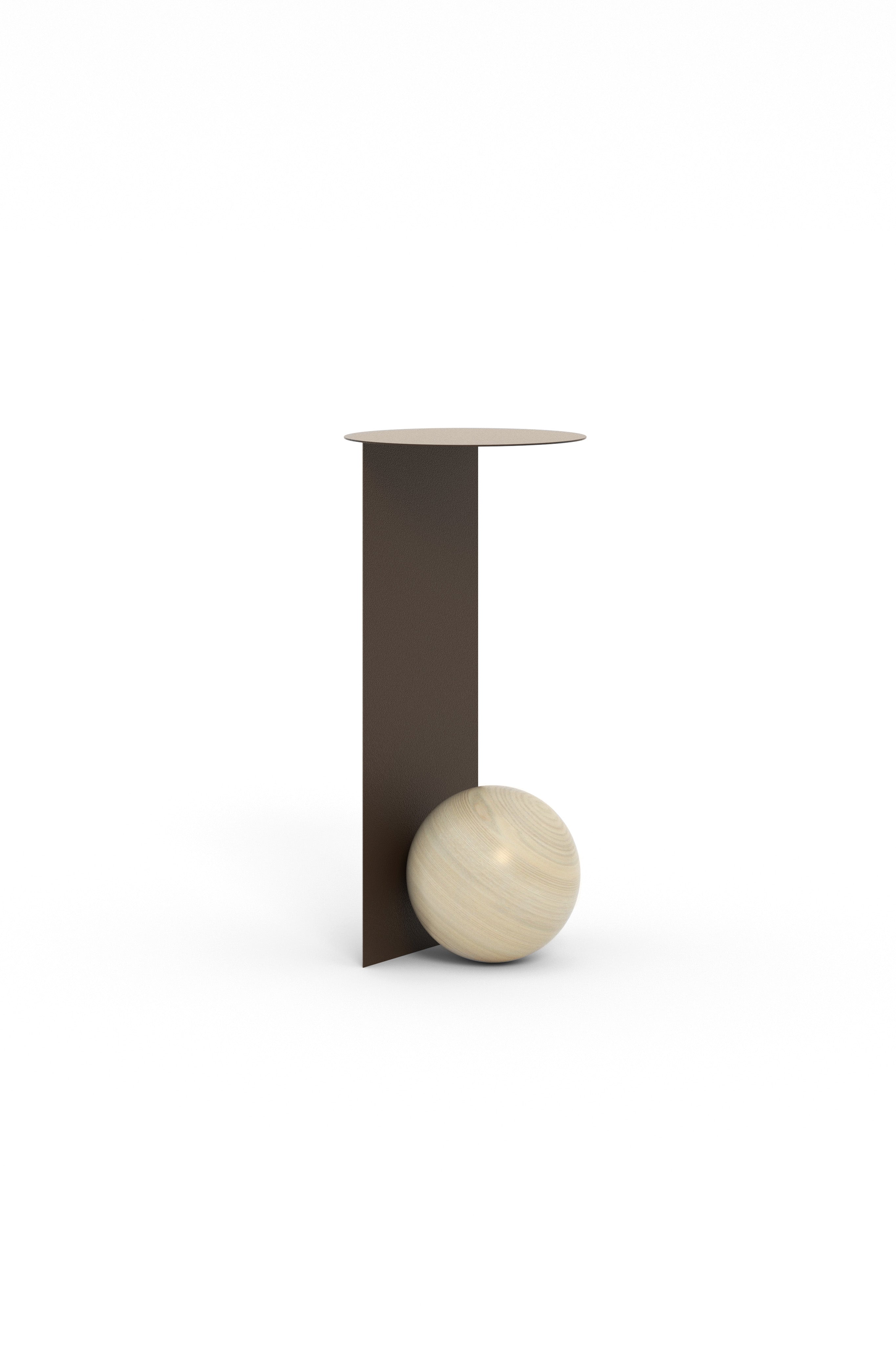 Zijtafel SION staal en hout