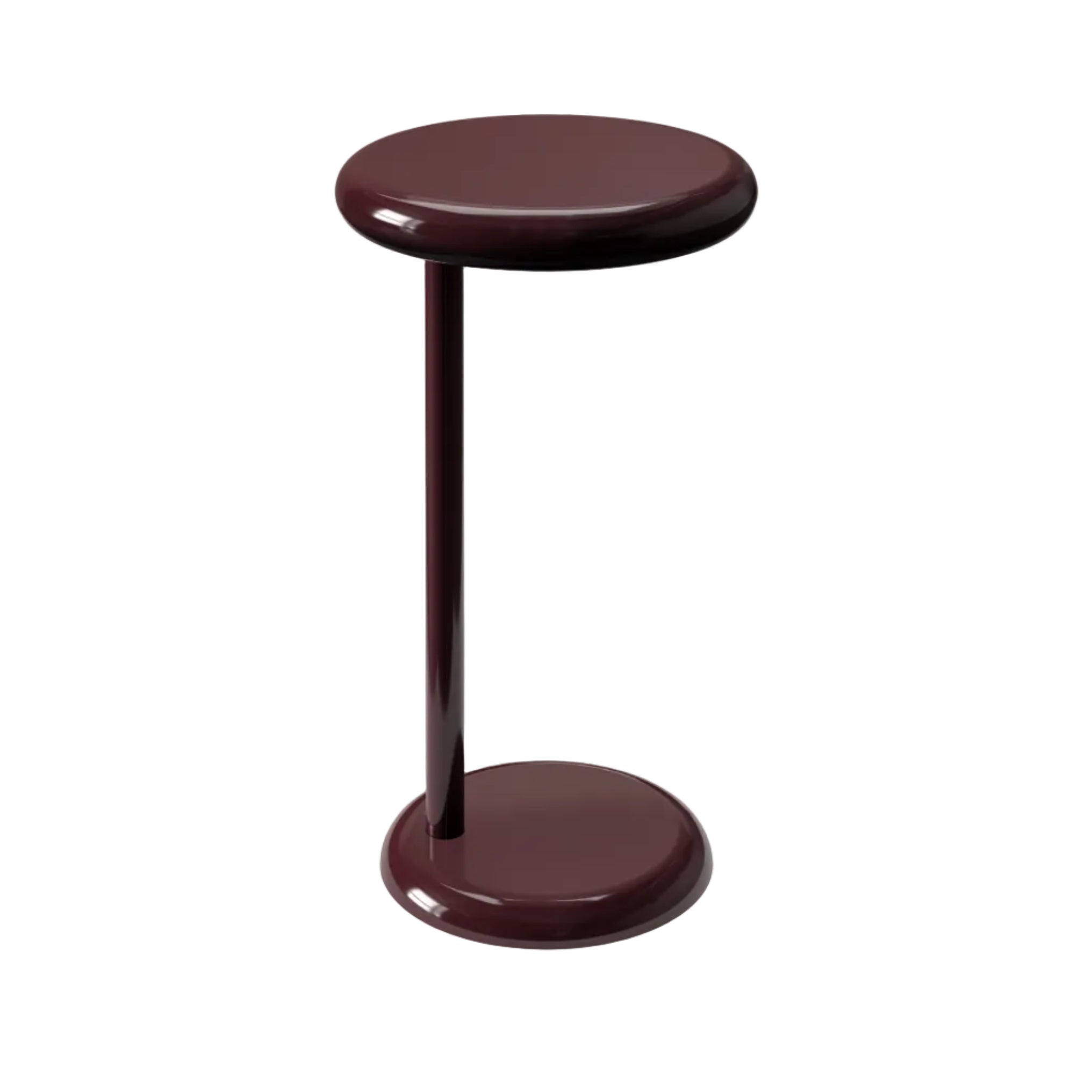 Ronde bijzettafel SPOT bordeaux