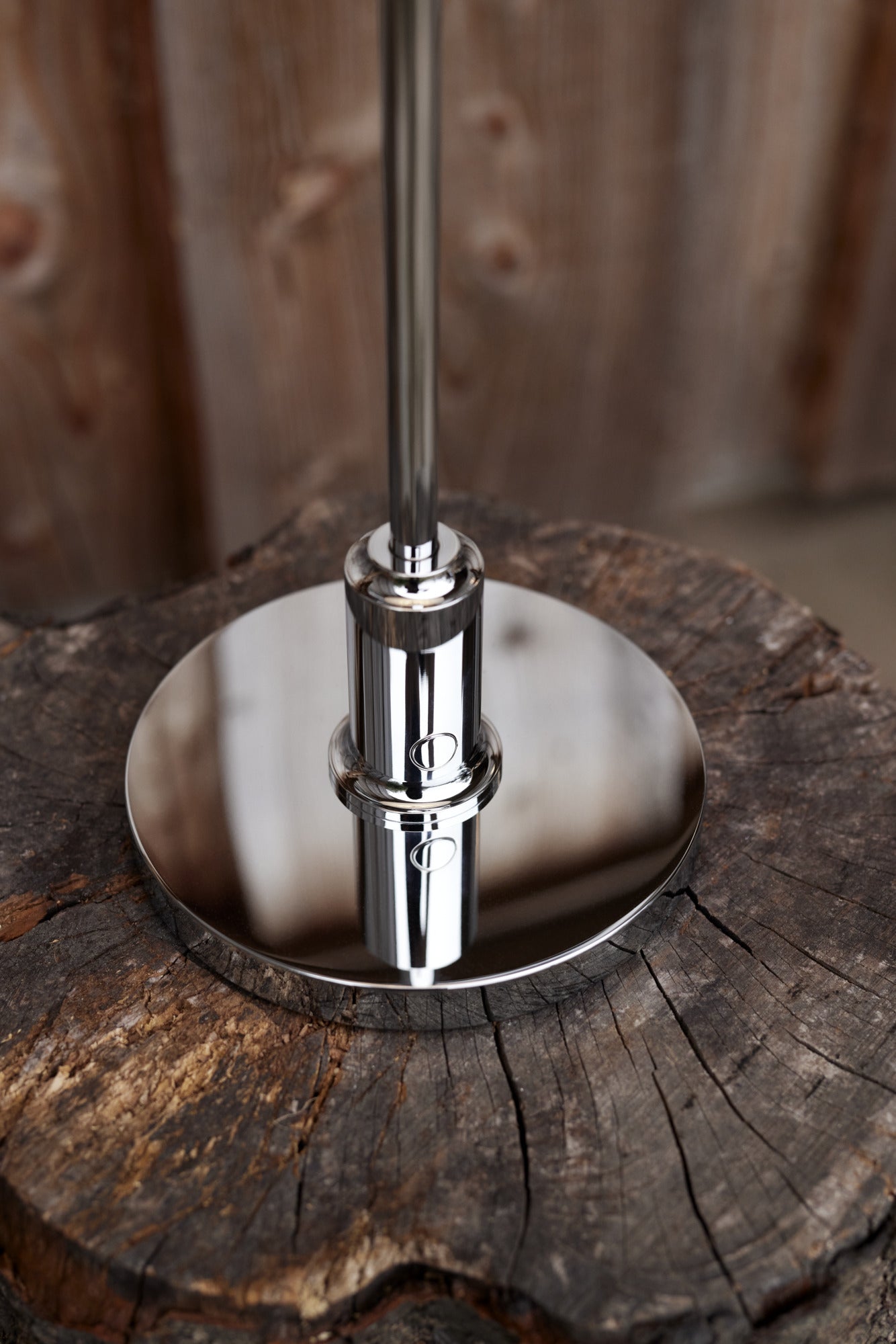 Draagbare lamp PH 2/1 wit met verchroomde voet