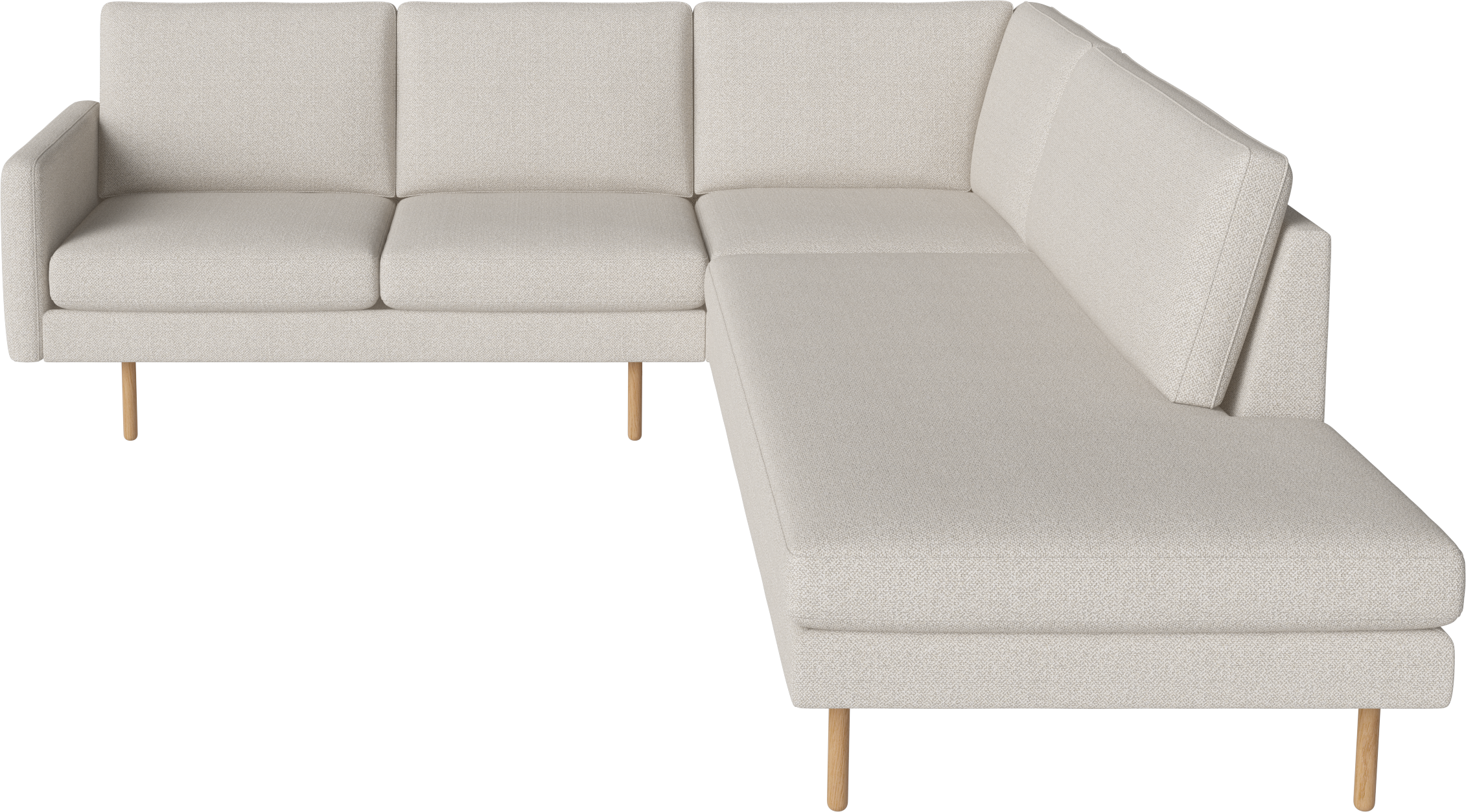 Open corner right -sided scandinavia remix oak base