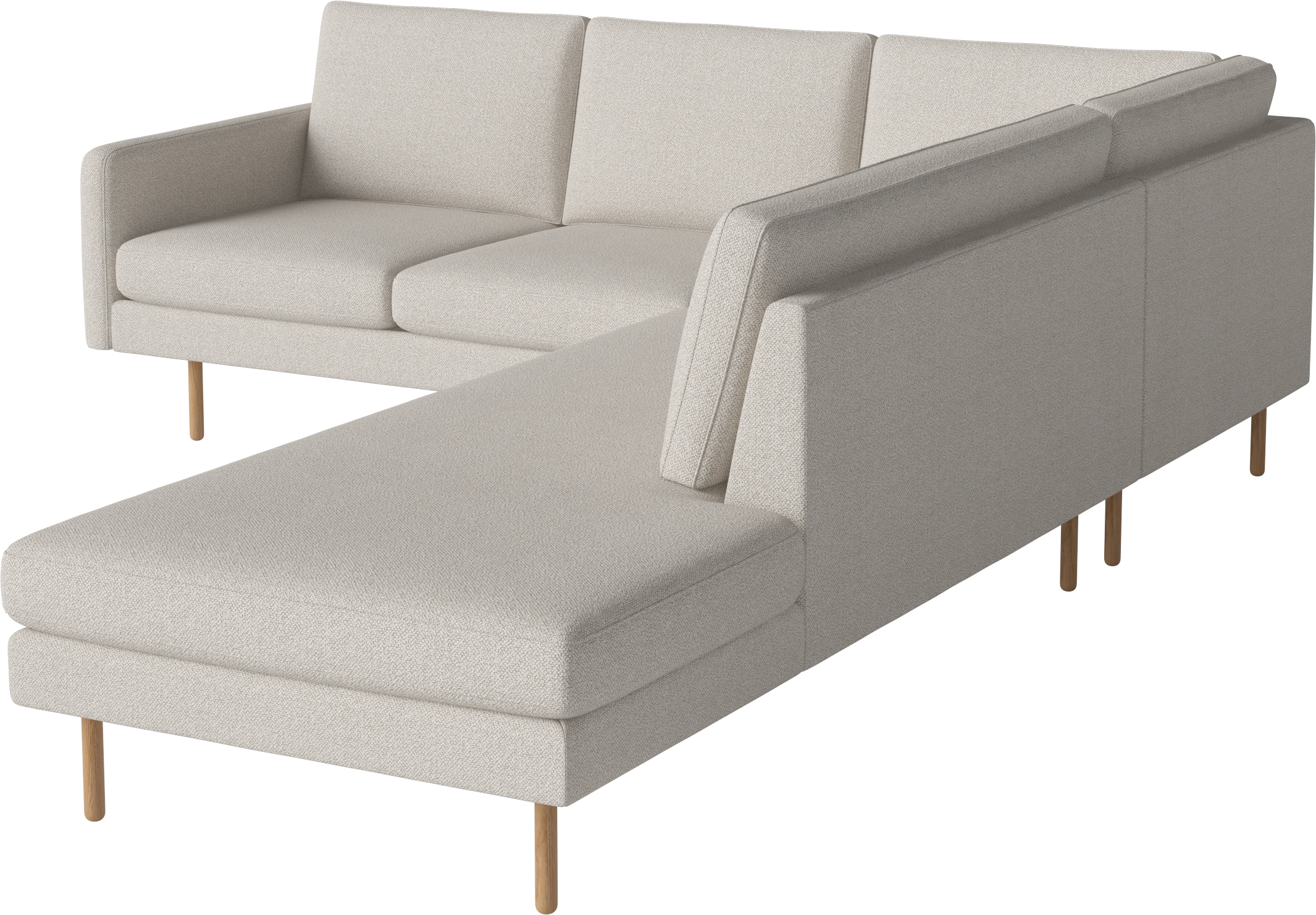 Open corner right -sided scandinavia remix oak base