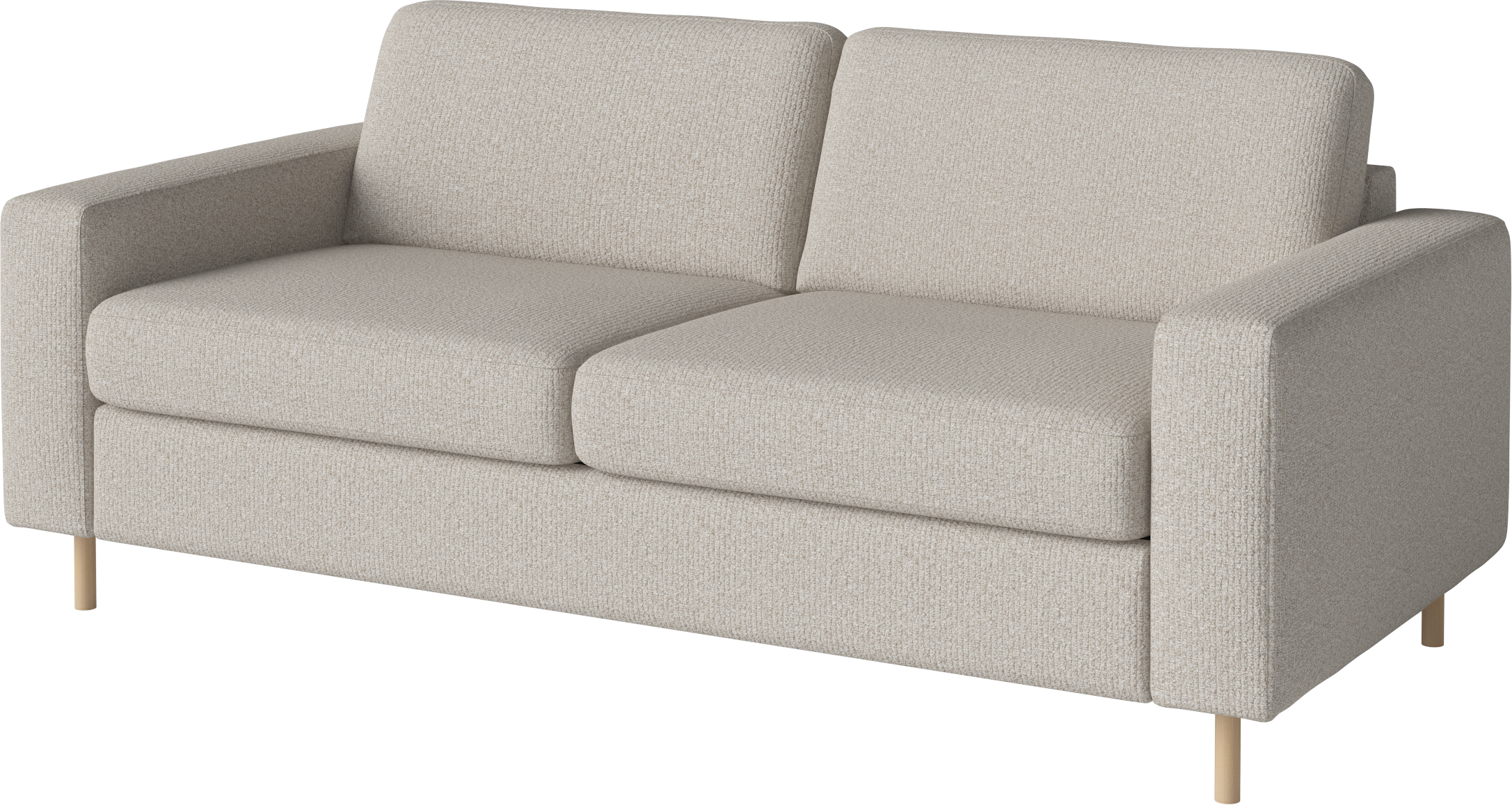 Sofa met een 2,5-zitplaats SCANDINAVIA op een basis van gebleekt eikenhout