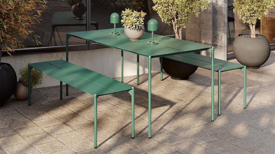 Draagbare lamp LUCEO baksteenrood