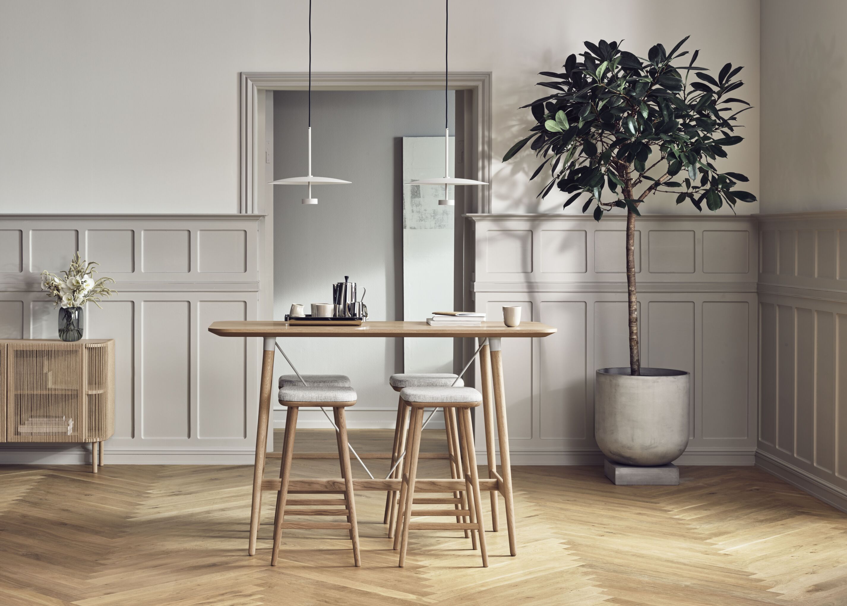 Donica PODIUM grijs-wit beton