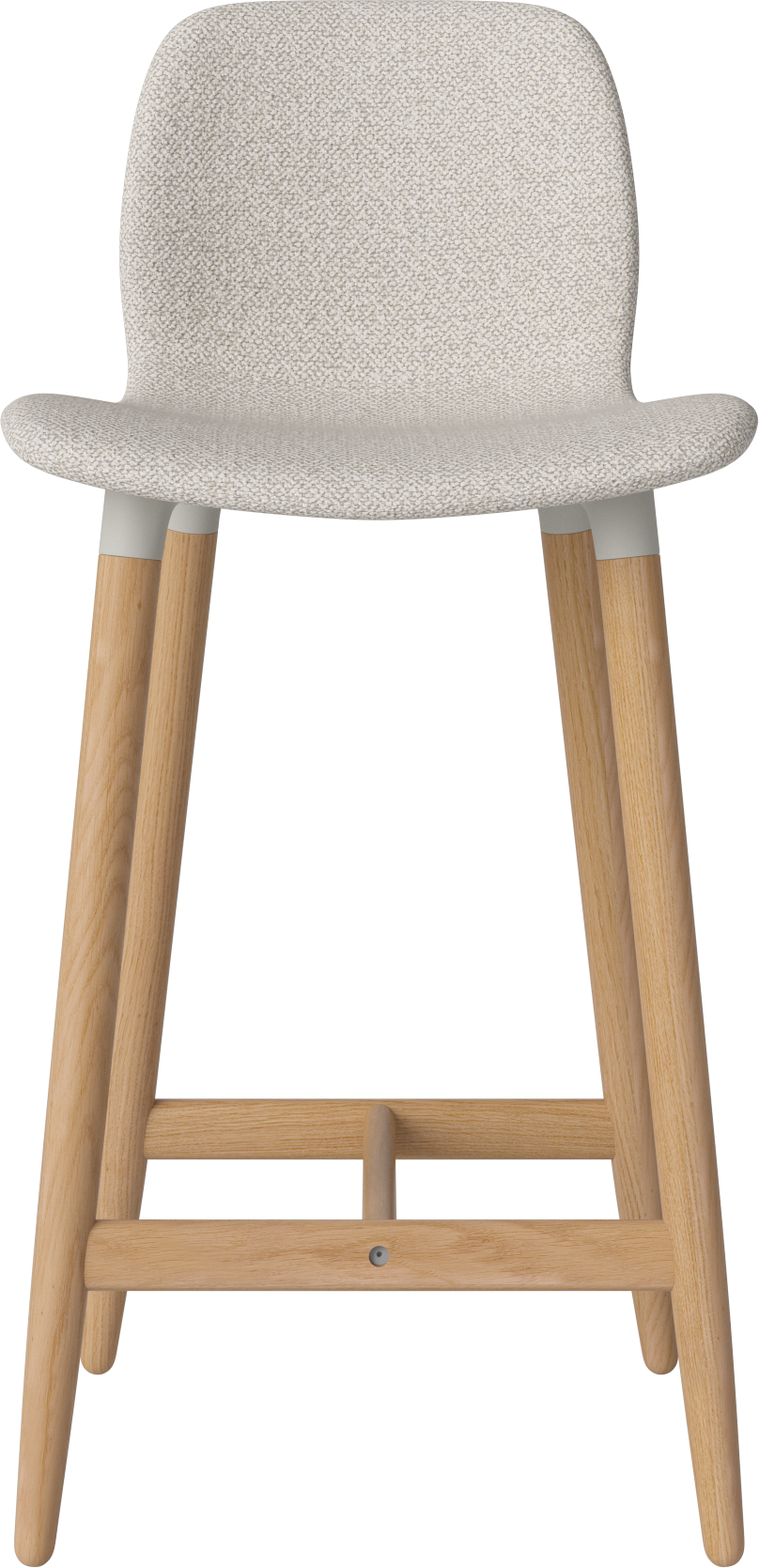 Hocker SEED gestoffeerd met eiken basis