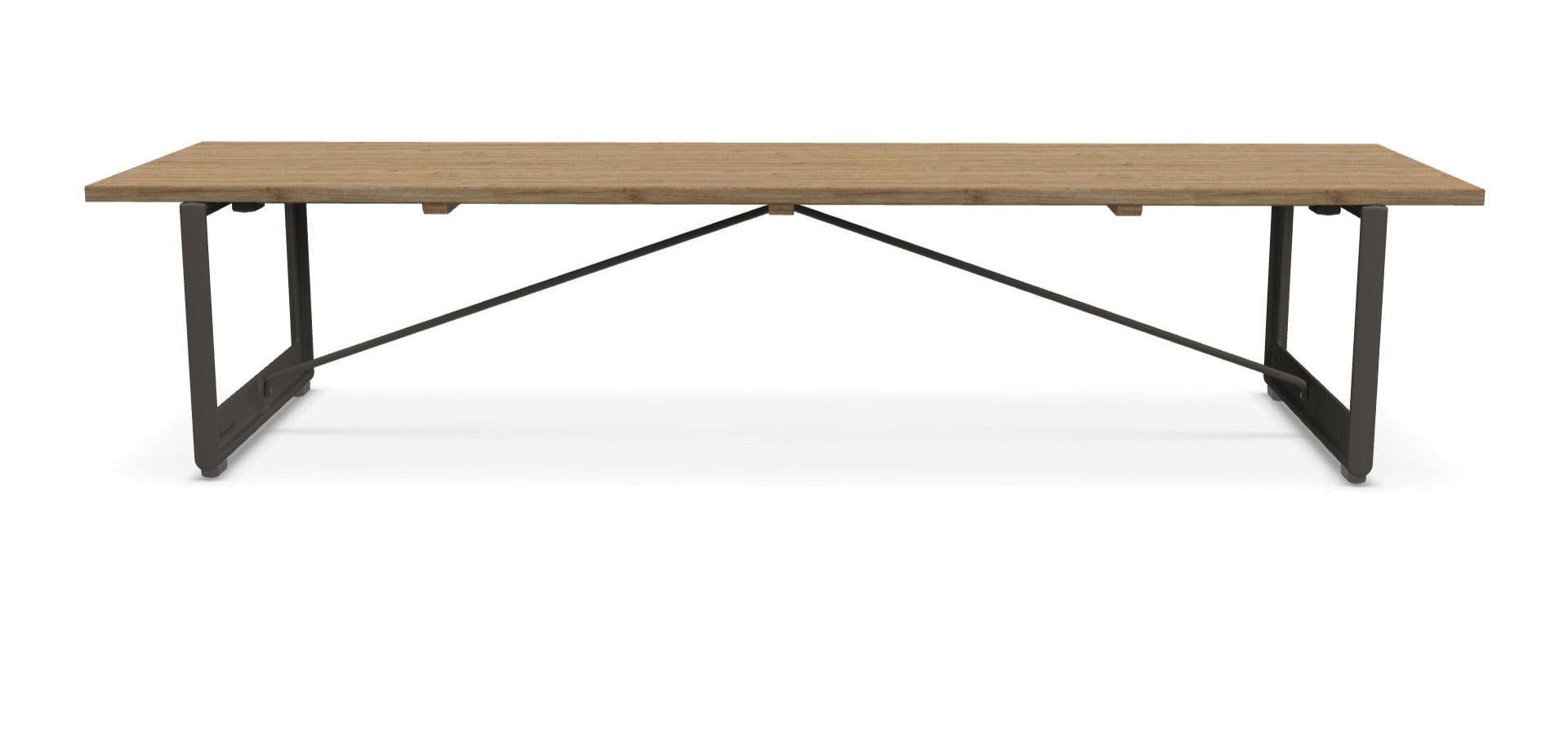 BRUT Bank, Eichenholz, Anthrazit-Fuß