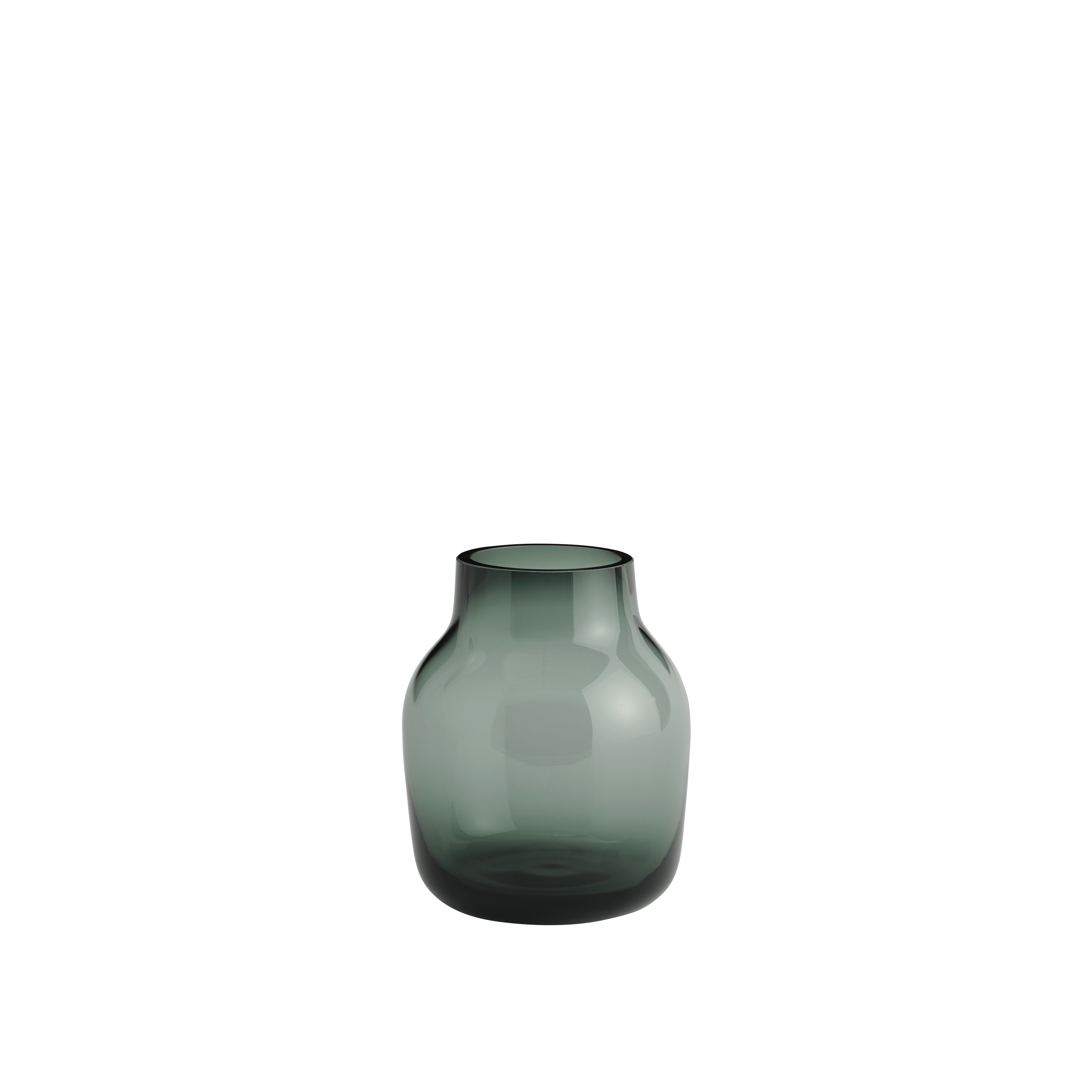 Glasvase SILENT dunkelgrün