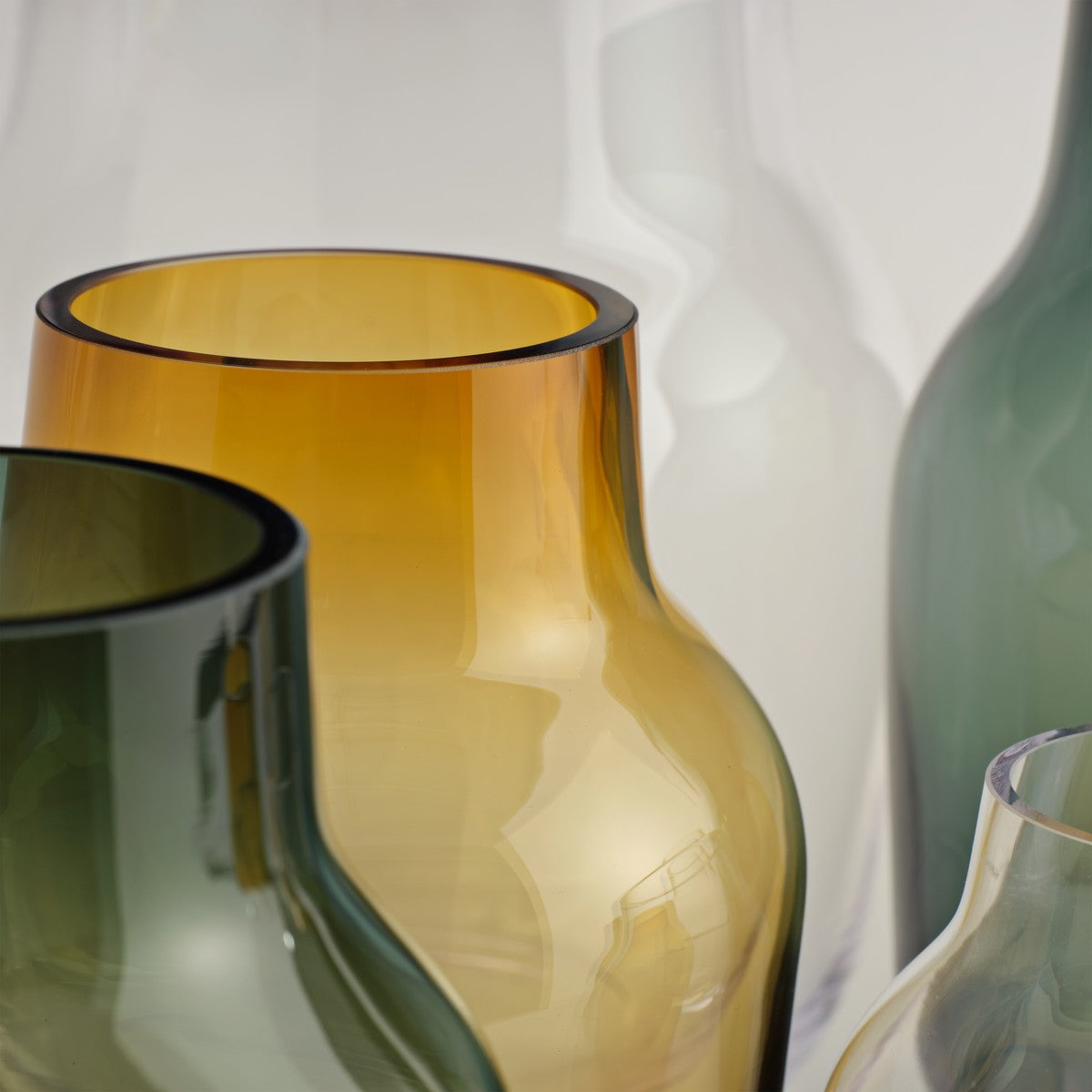 Amber SILENT Glass Vase