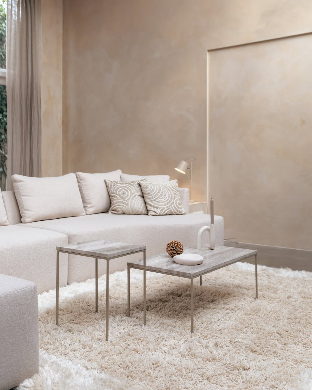 PROSPER modular sofa - left end element in sand color
