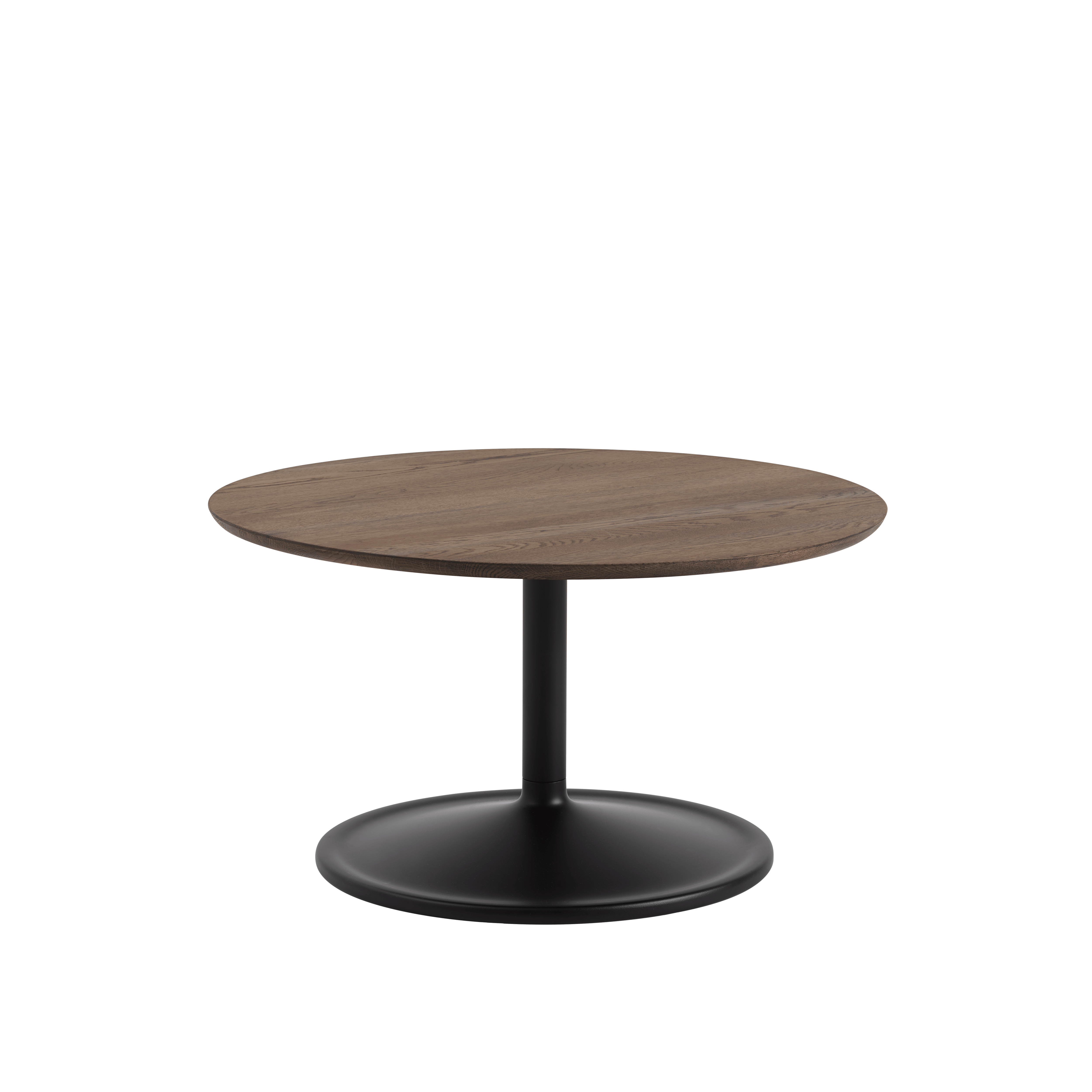 Salontafel SOFT donker eikenhout met zwarte basis